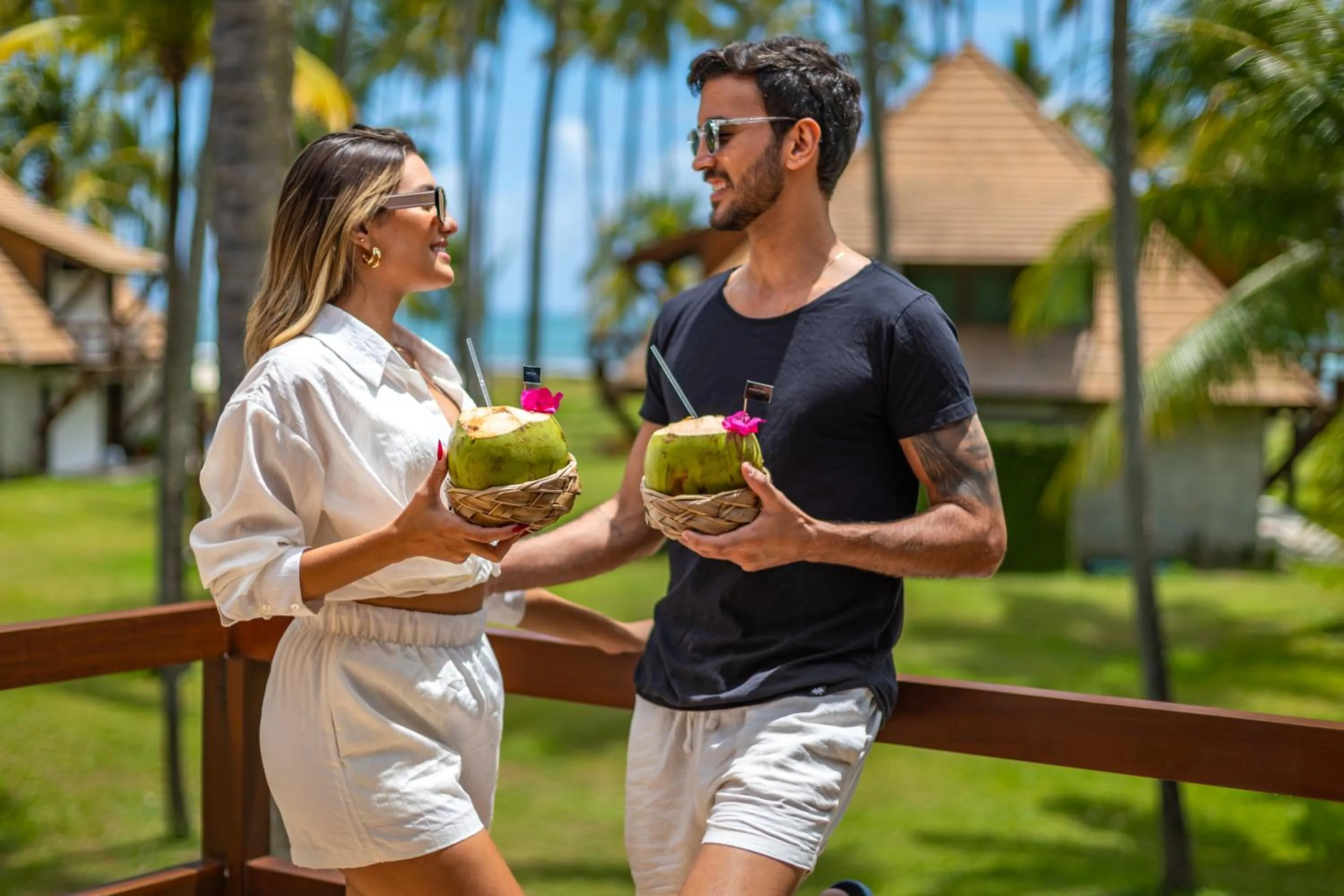 Garden view in Pontal dos Carneiros Beach Bungalows