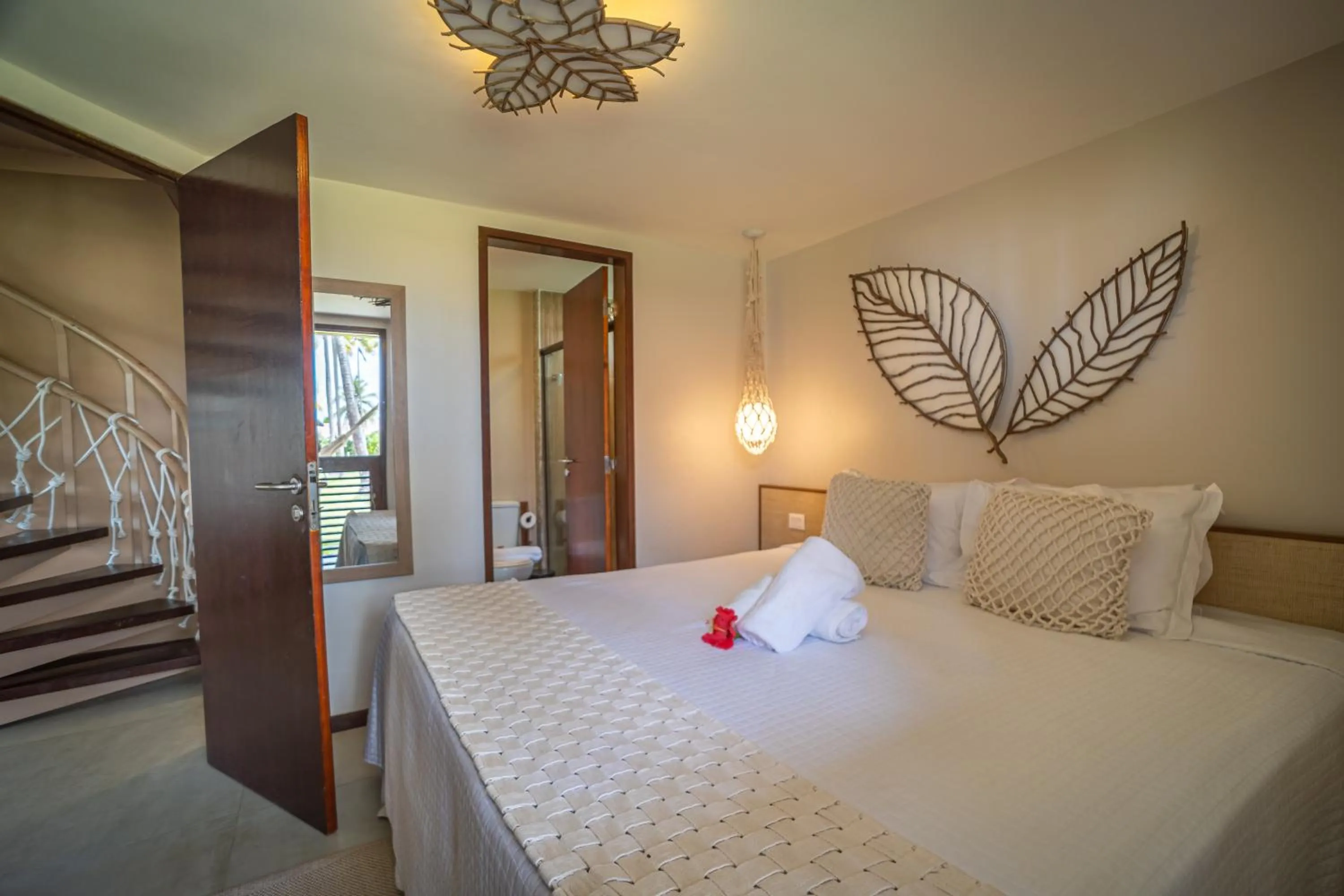 Bedroom, Bed in Pontal dos Carneiros Beach Bungalows
