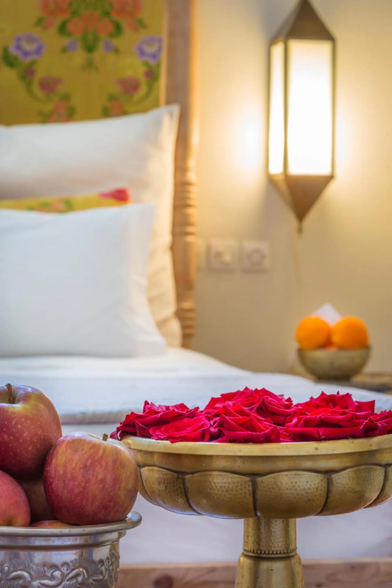 Food, Bed in Riad Azoulay