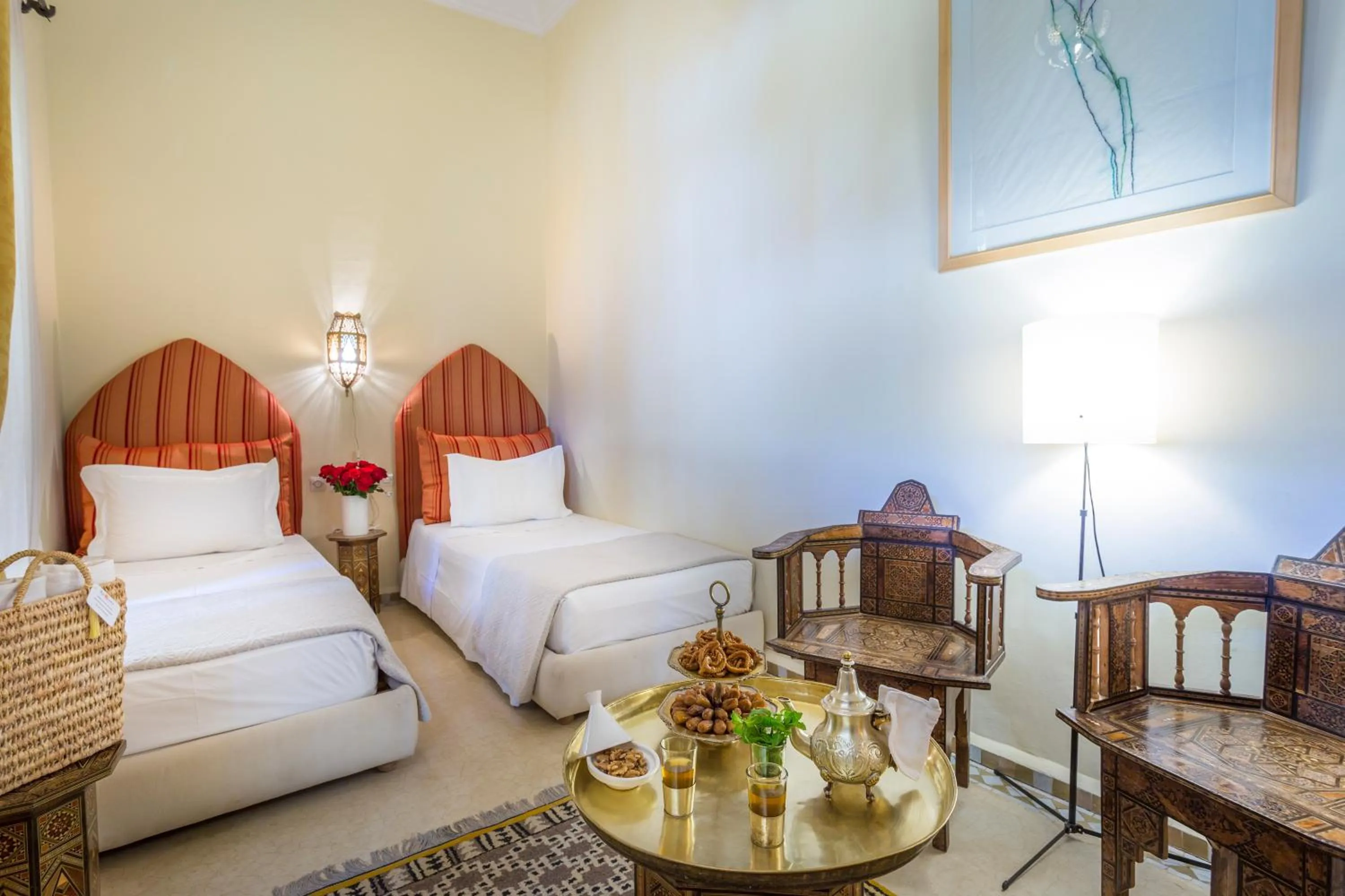 Bedroom, Bed in Riad Azoulay