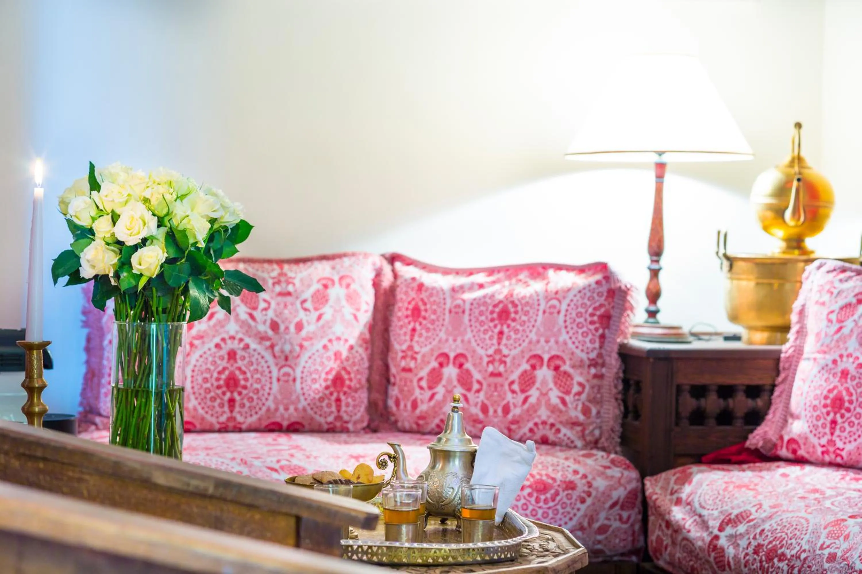 Living room in Riad Azoulay