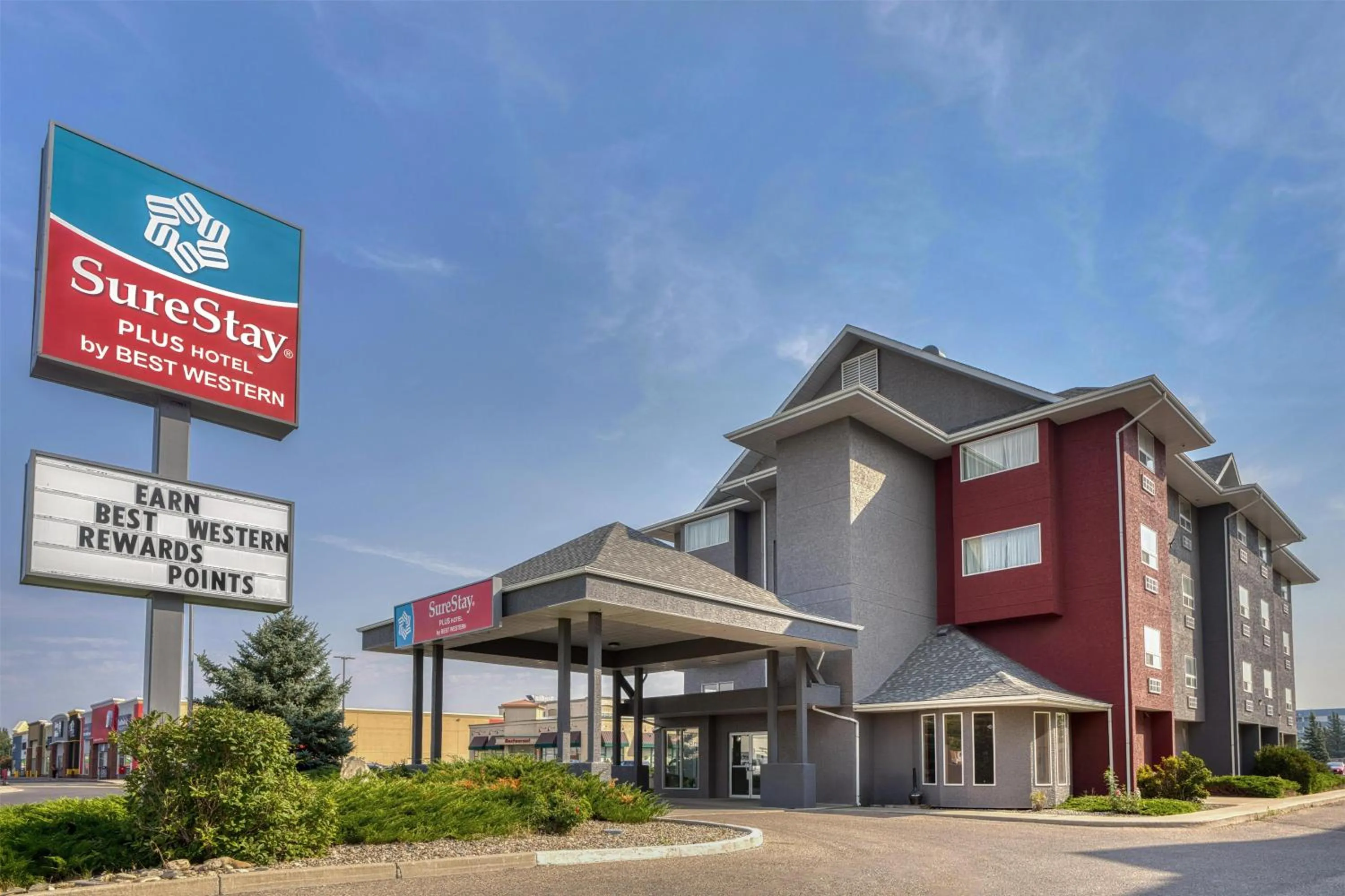 Property building in SureStay Plus Hotel by Best Western Lethbridge