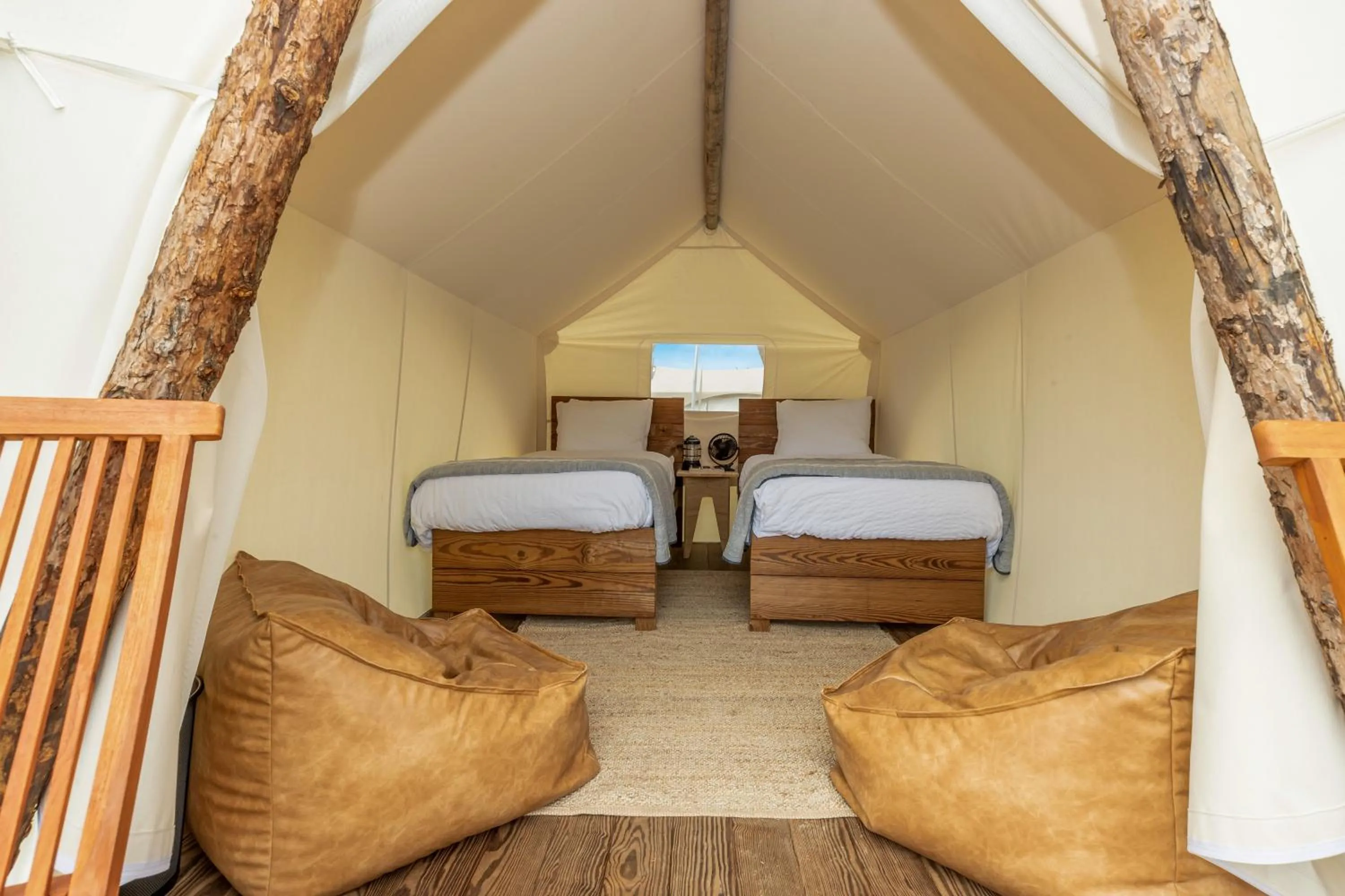 Bed in Under Canvas Moab