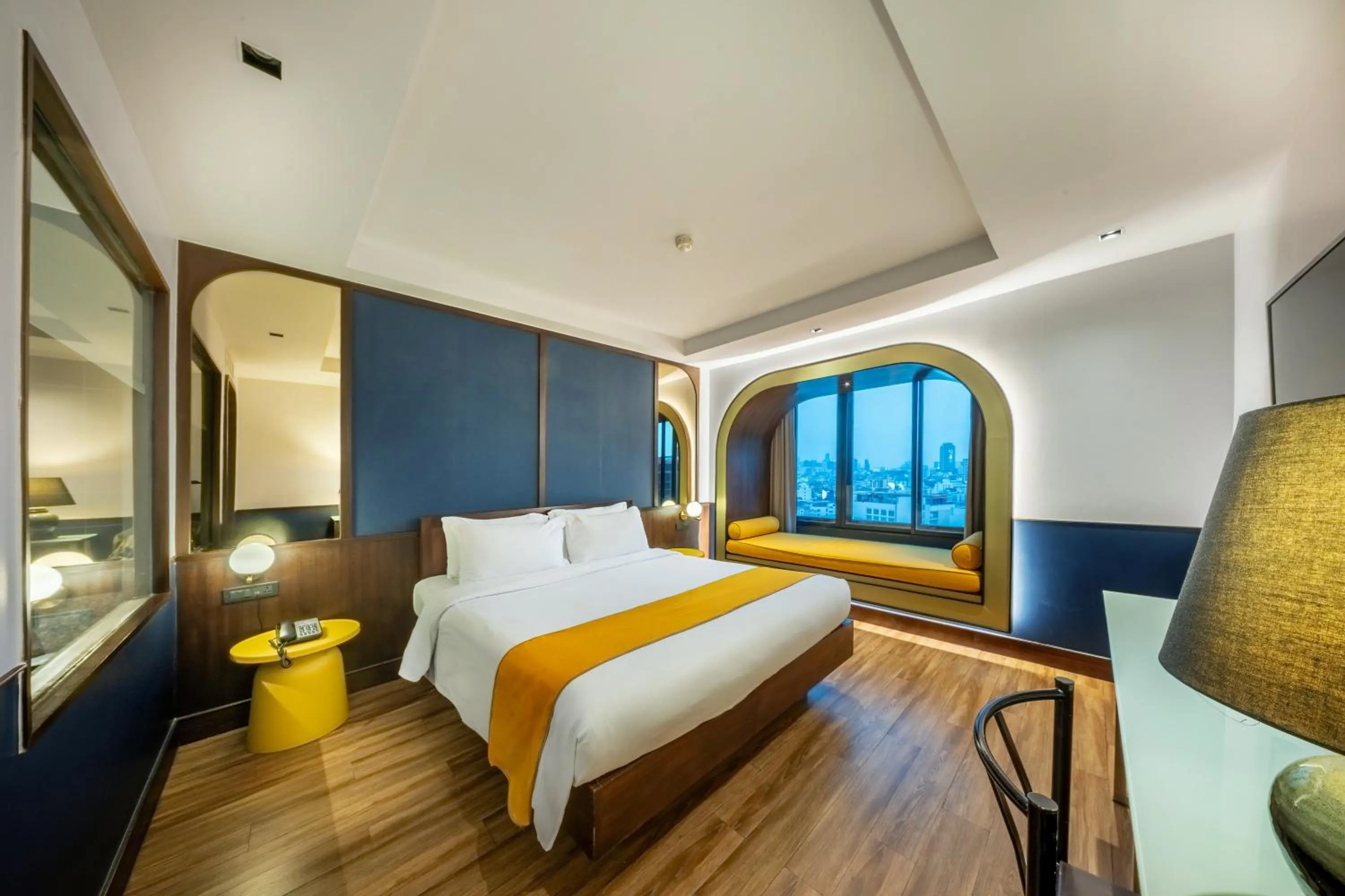 Bed in Graph Hotels Bangkok