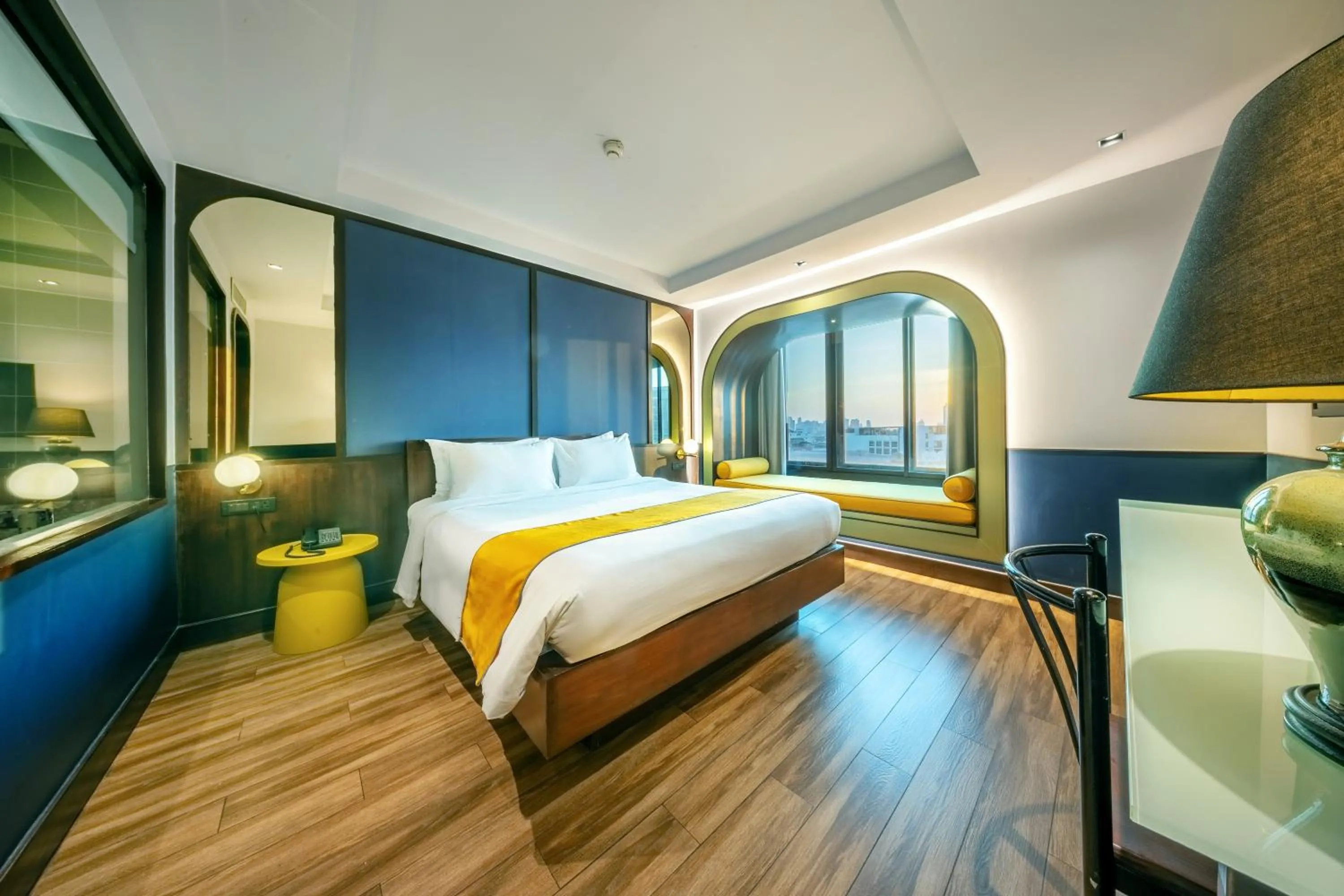 View (from property/room), Bed in Graph Hotels Bangkok