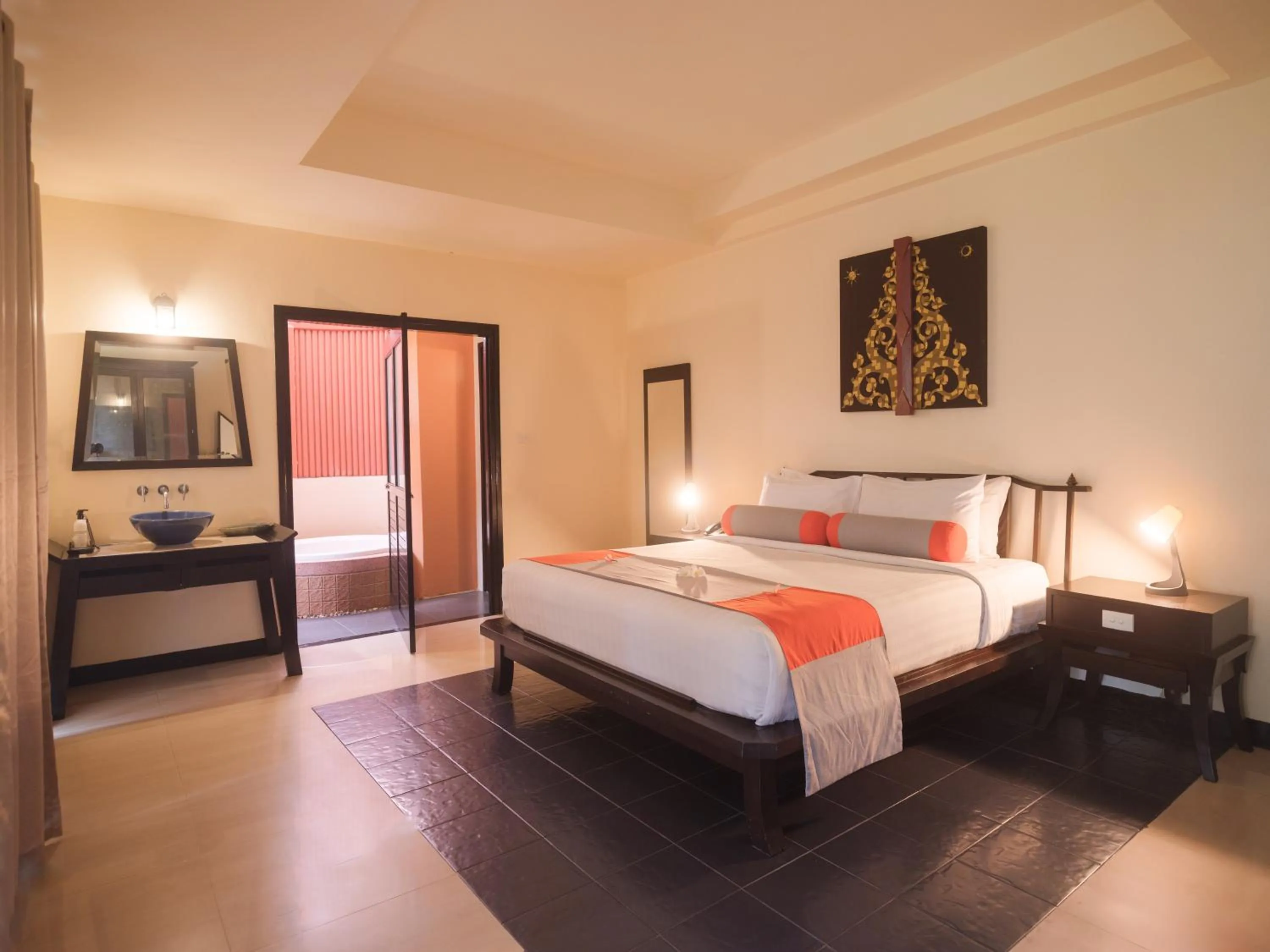 Bed in Chada Lanta Beach Resort