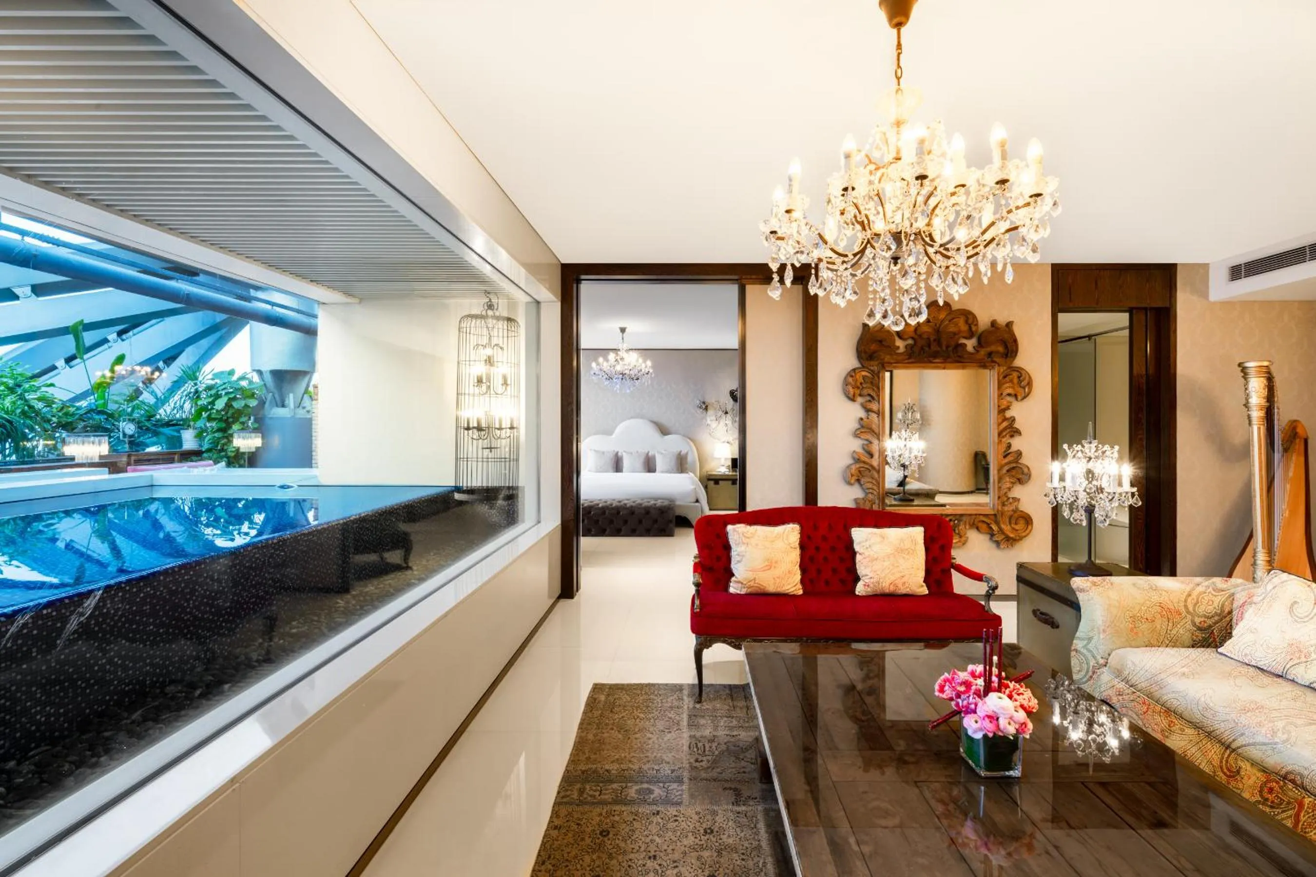 Living room in Hotel Éclat Beijing