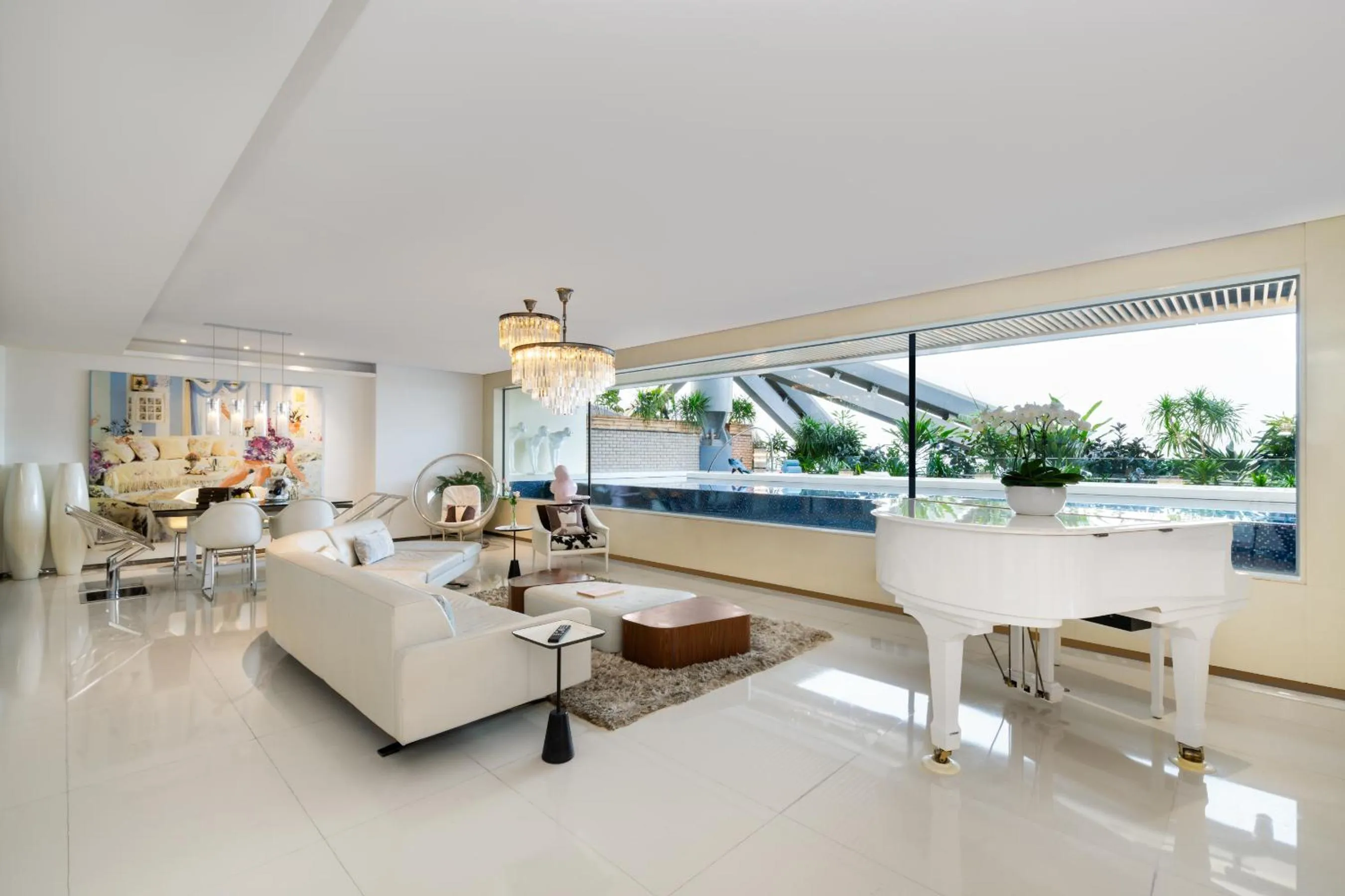 Living room in Hotel Éclat Beijing