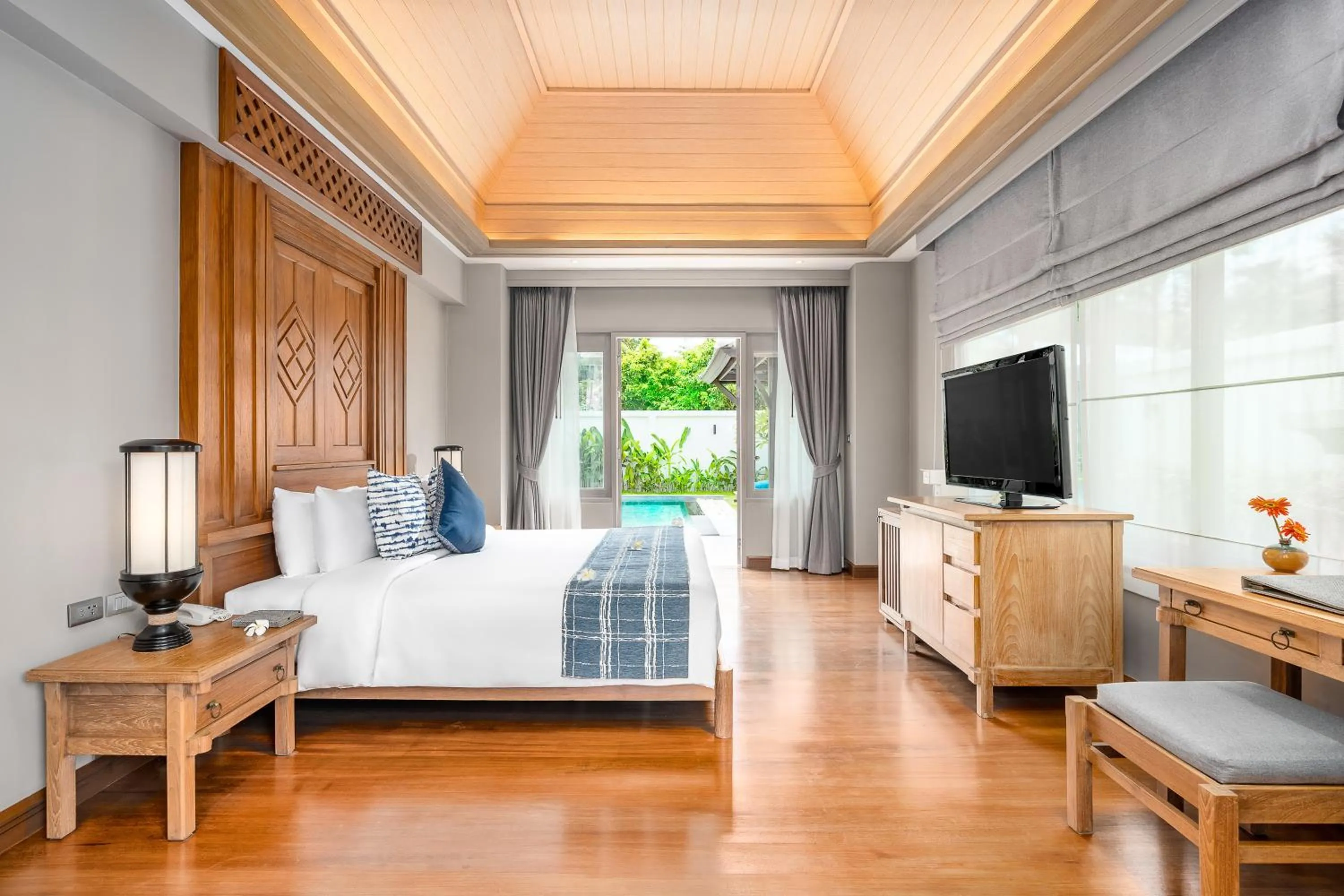 Balcony/Terrace, Bed in Fair House Villas & Spa, Koh Samui