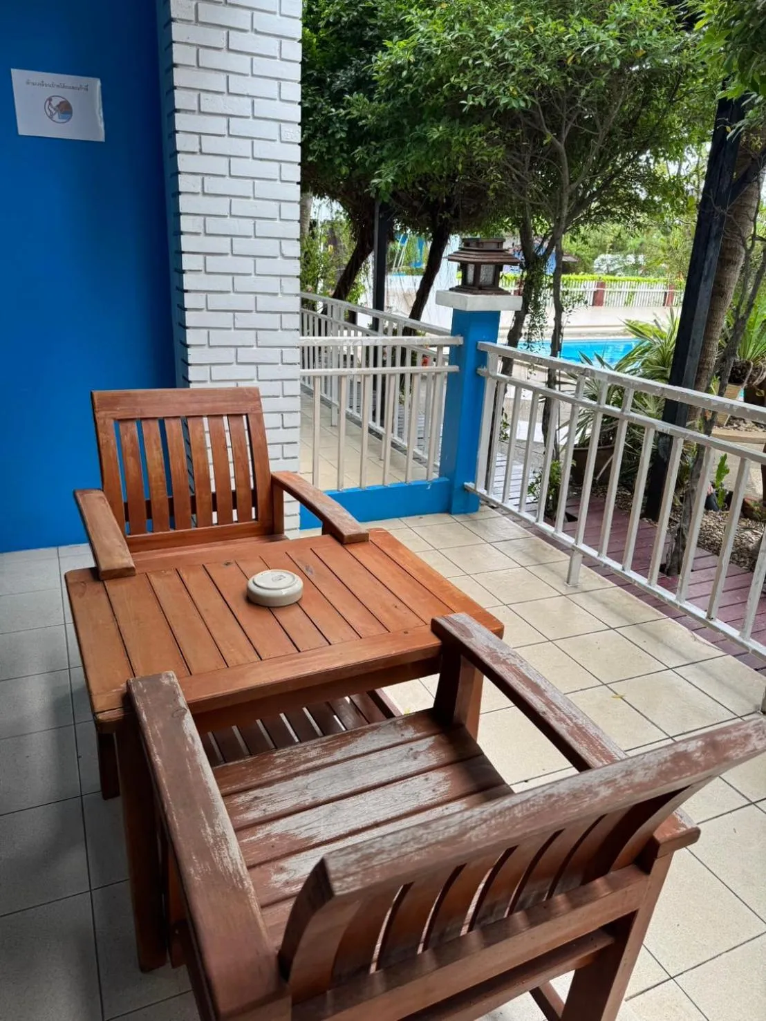 Balcony/Terrace in Blue Garden Resort Pattaya