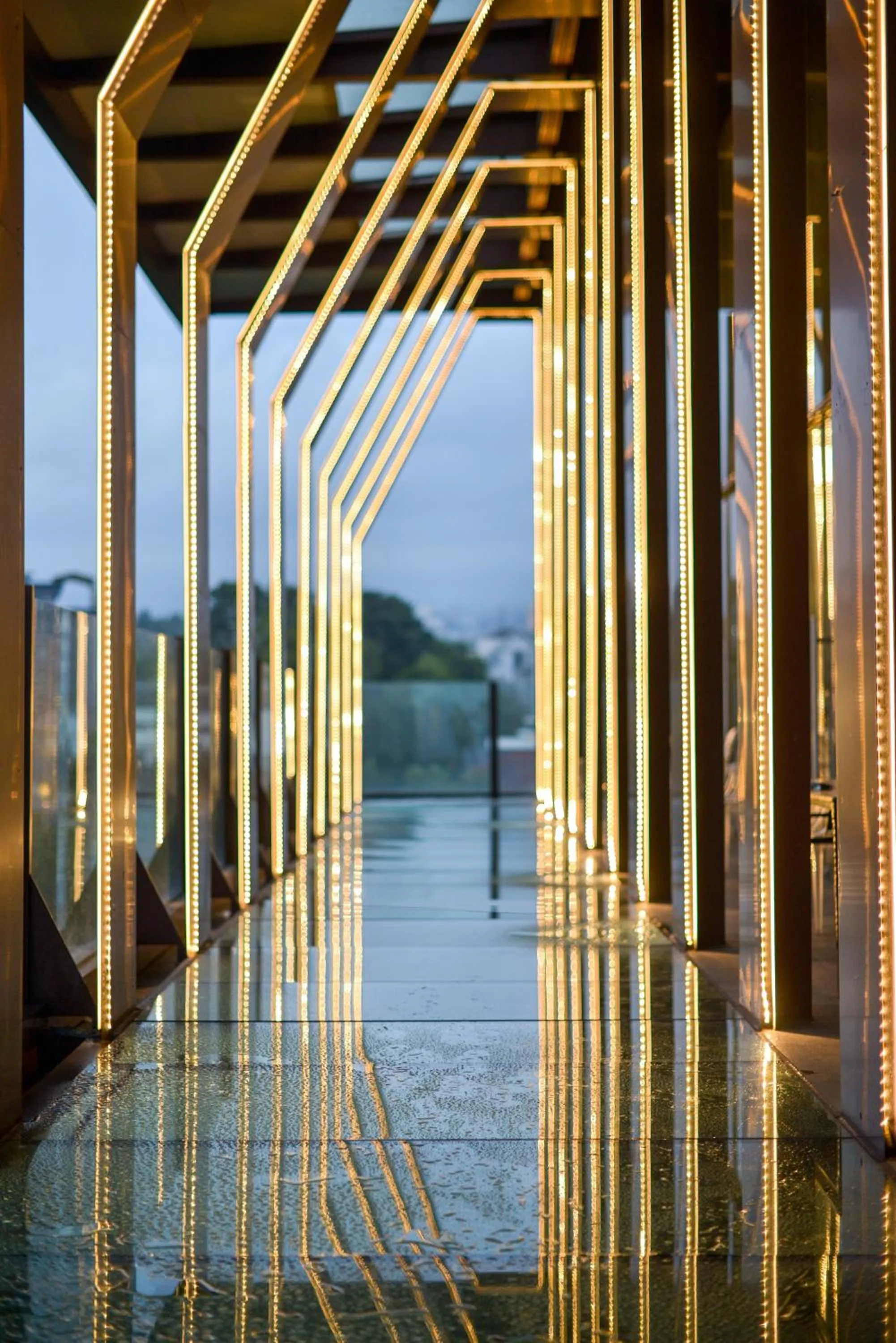 Natural landscape in de JAVA Hotel Bandung