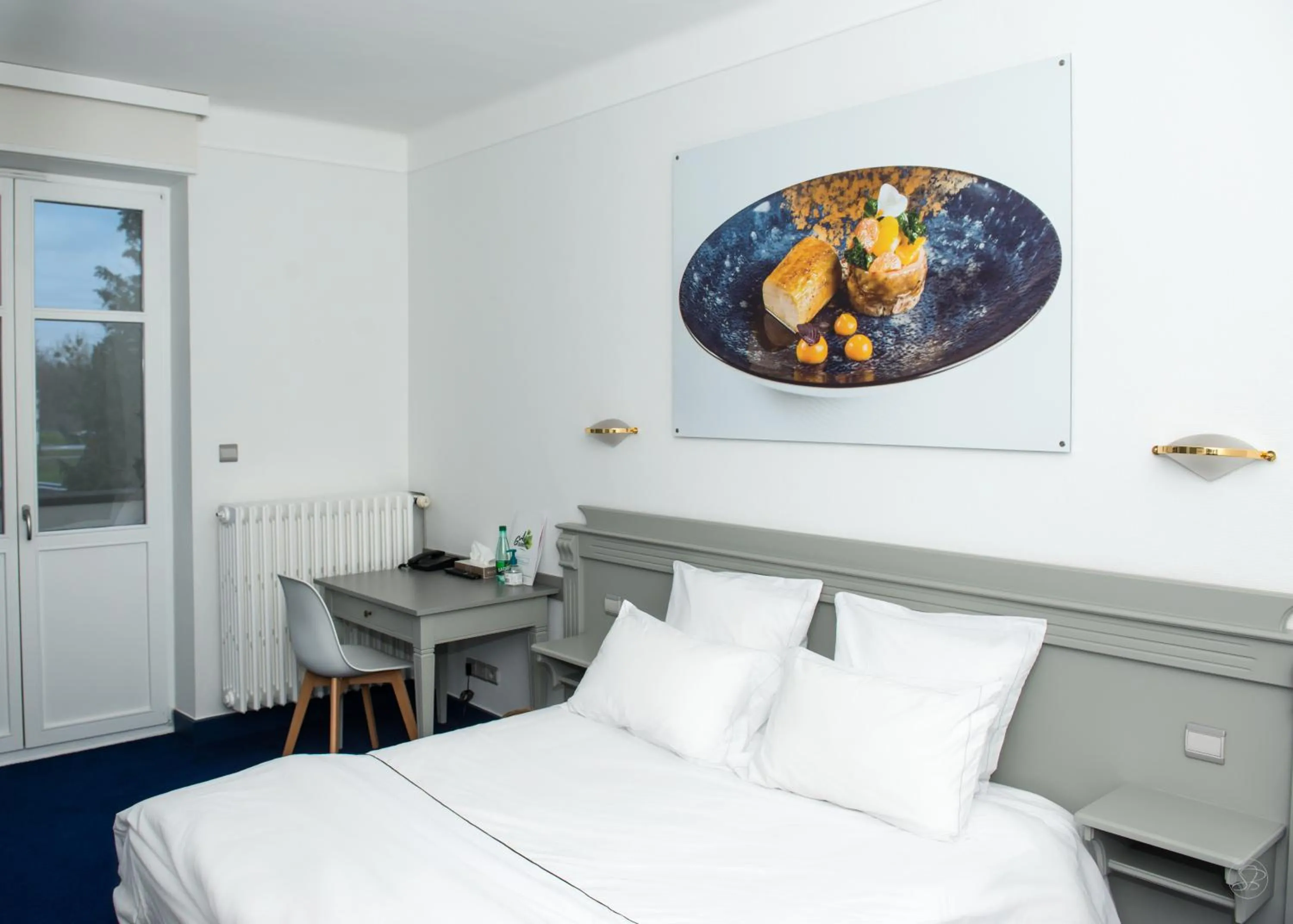 Bed in Hotel restaurant au gourmet