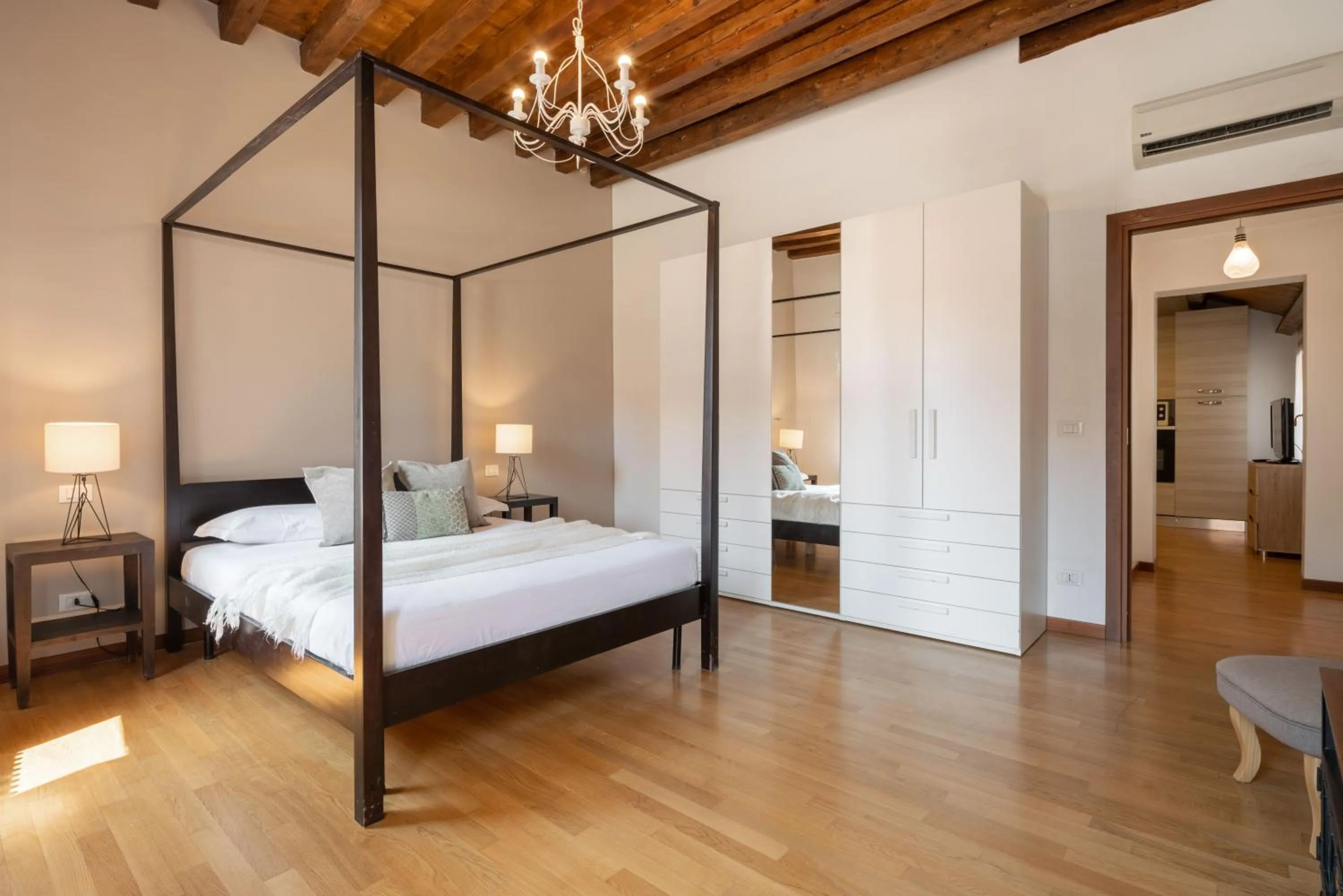 Bedroom, Bed in Design Palace Apartment by Wonderful Italy