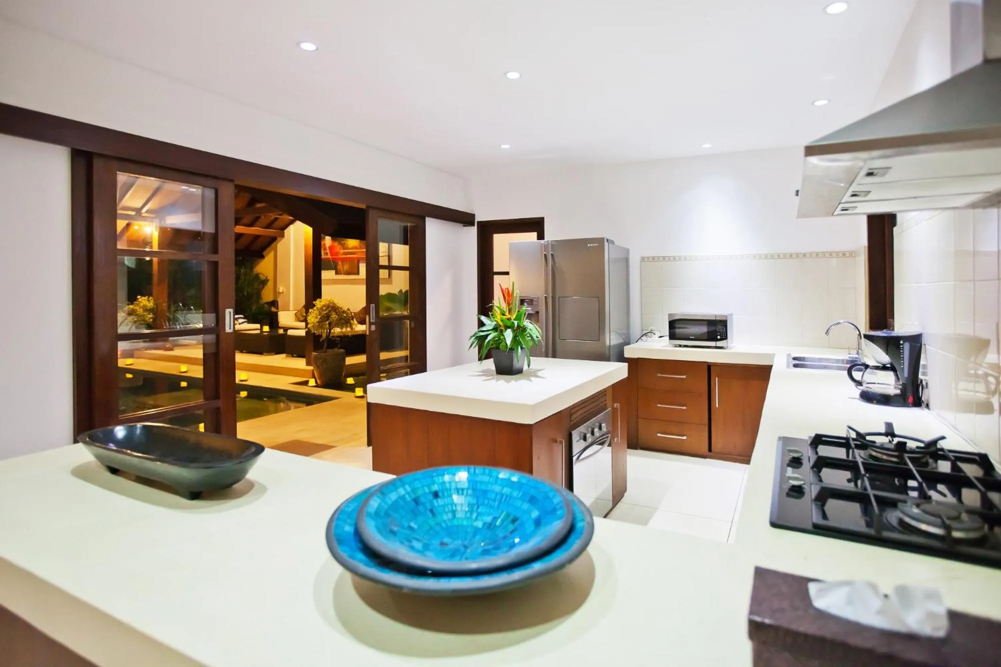 Kitchen or kitchenette in Villa Origami by Nagisa Bali