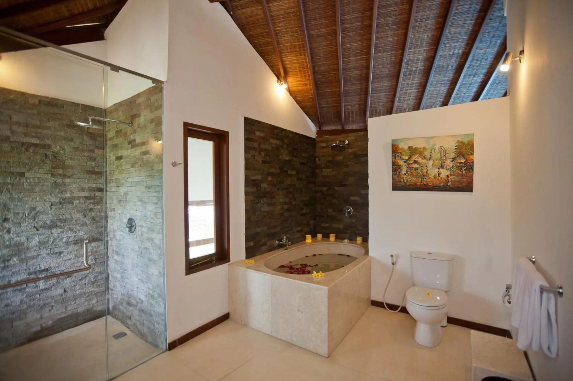 Shower in Villa Origami by Nagisa Bali