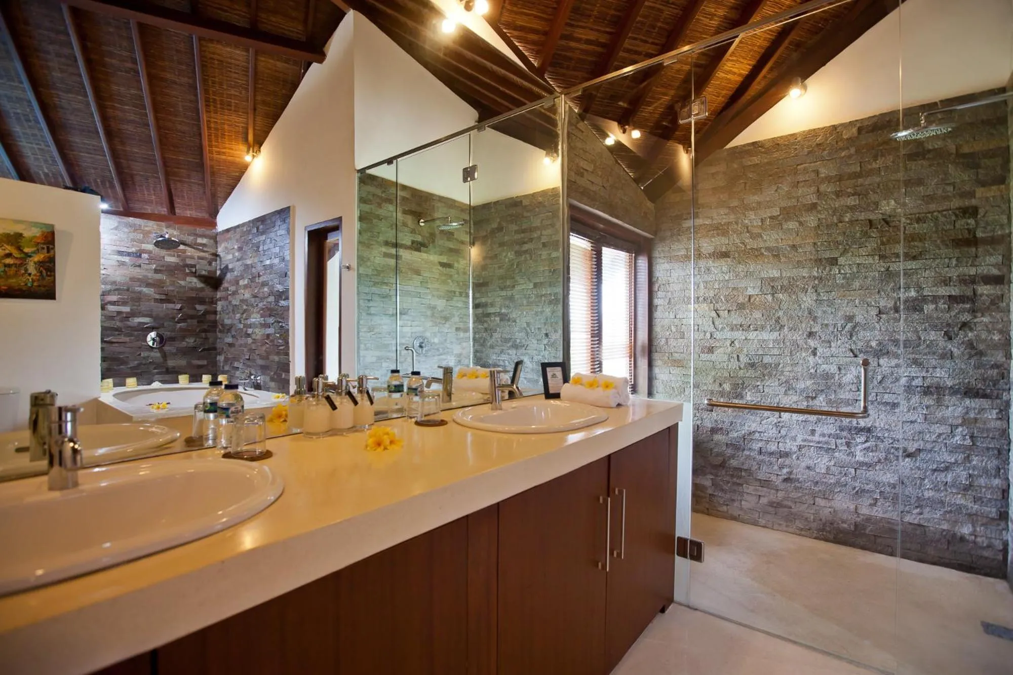 Shower in Villa Origami by Nagisa Bali