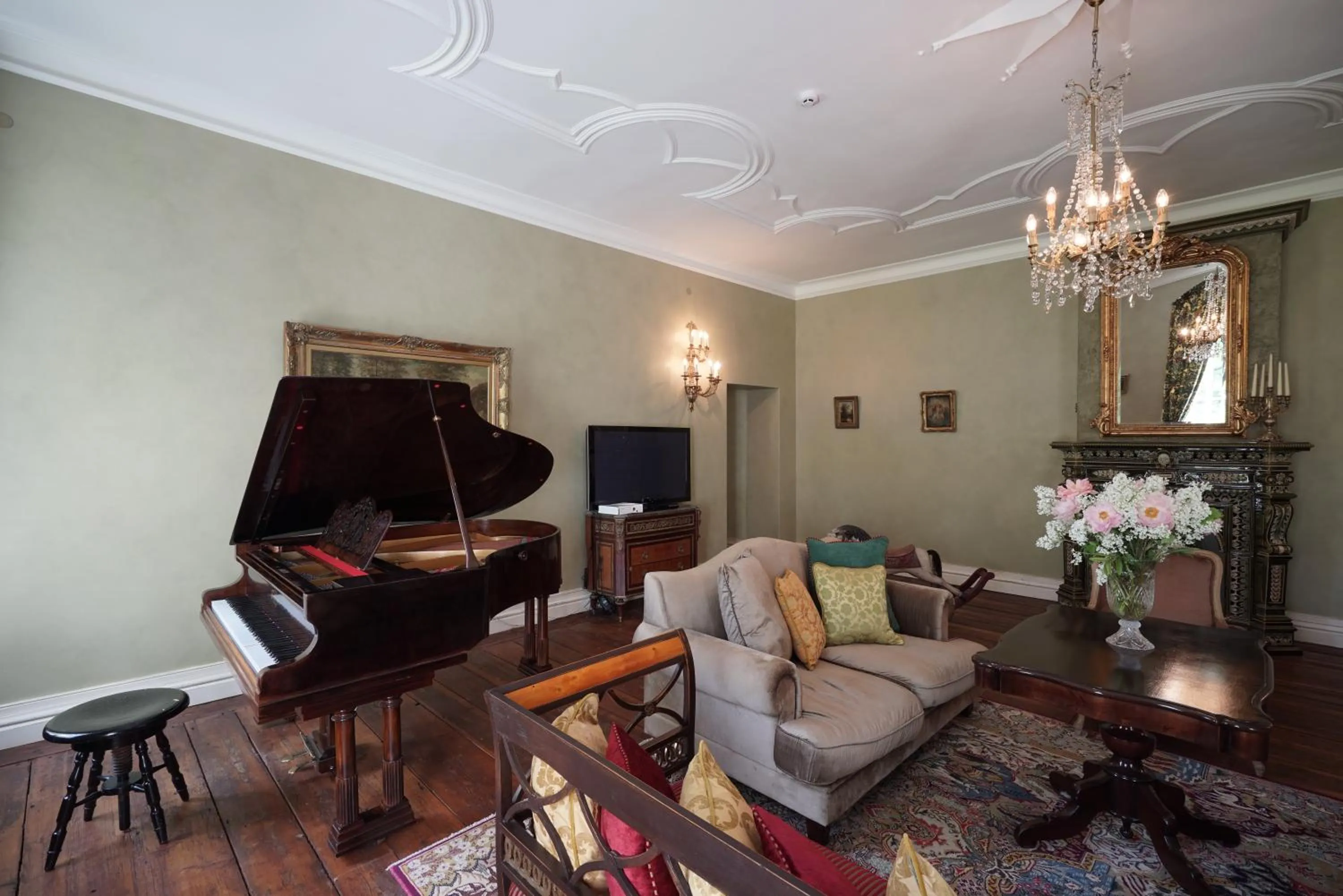 Seating area in Liepupe Manor