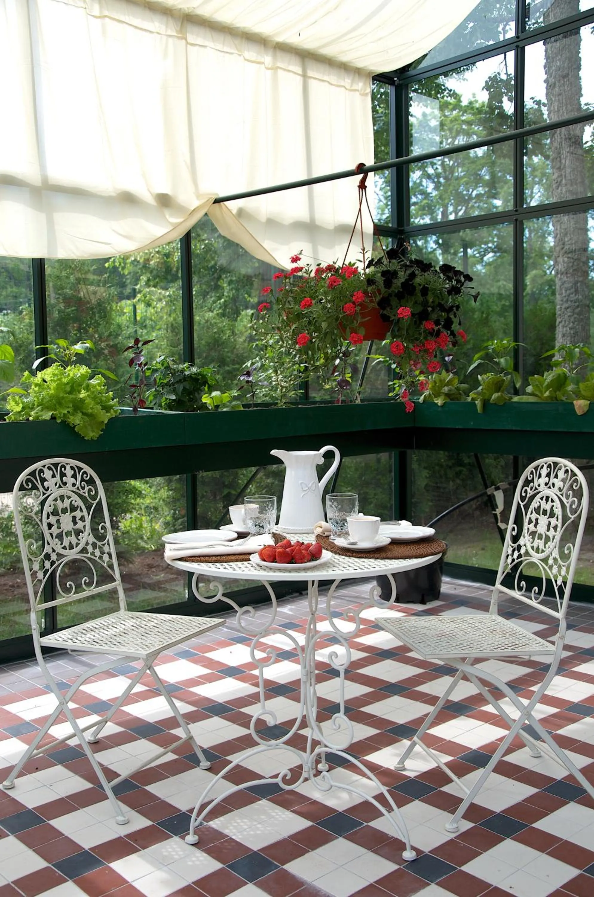 Balcony/Terrace in Liepupe Manor