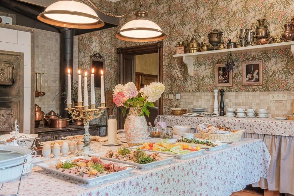 Buffet breakfast in Liepupe Manor