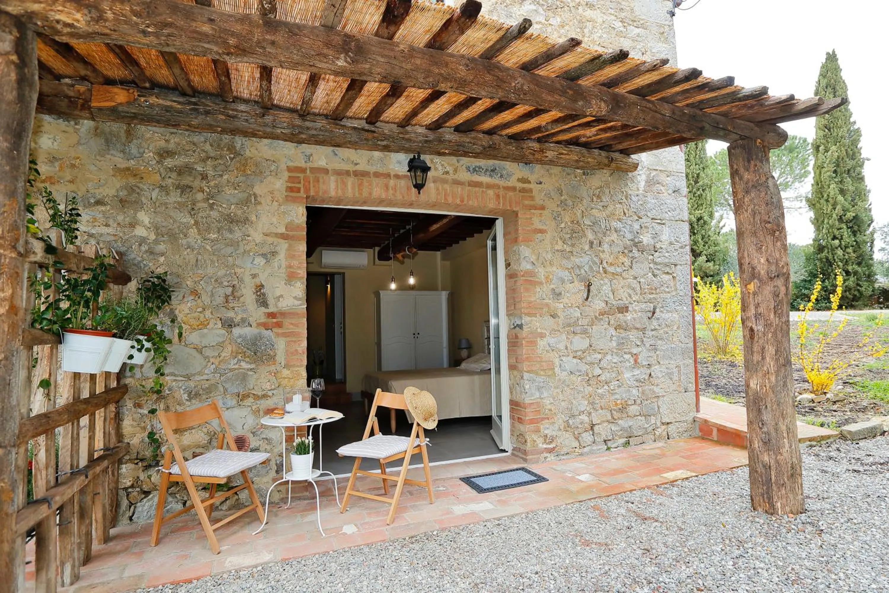 Patio in B&B CASAGRANDE