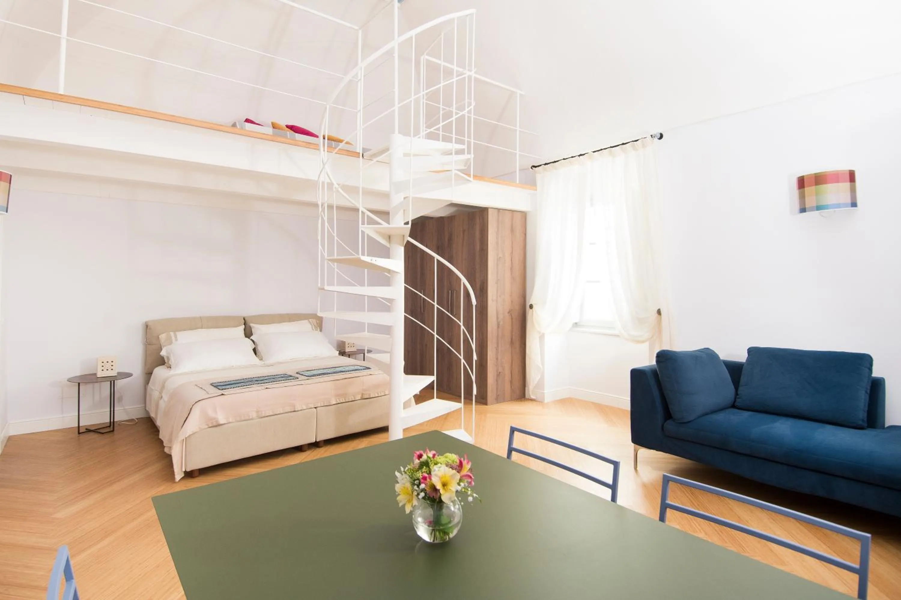 Living room, Bed in Dimora Cummà Marì