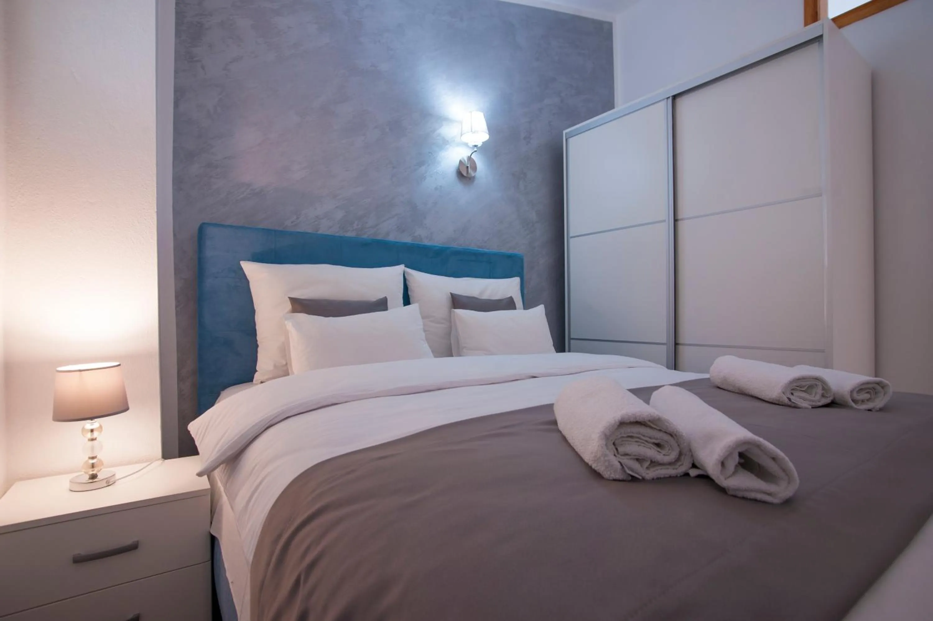 Bedroom, Bed in Apartments Grand