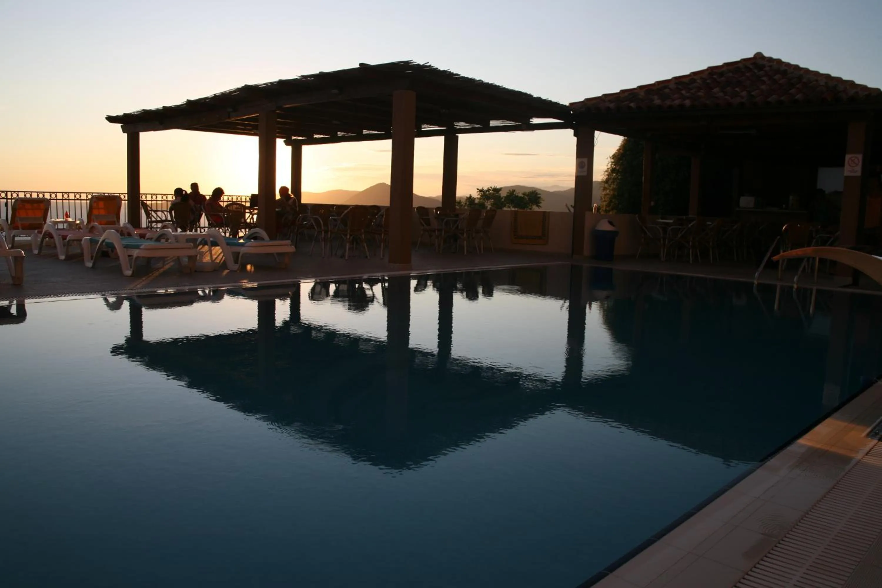 Pool view in Apartments Grand