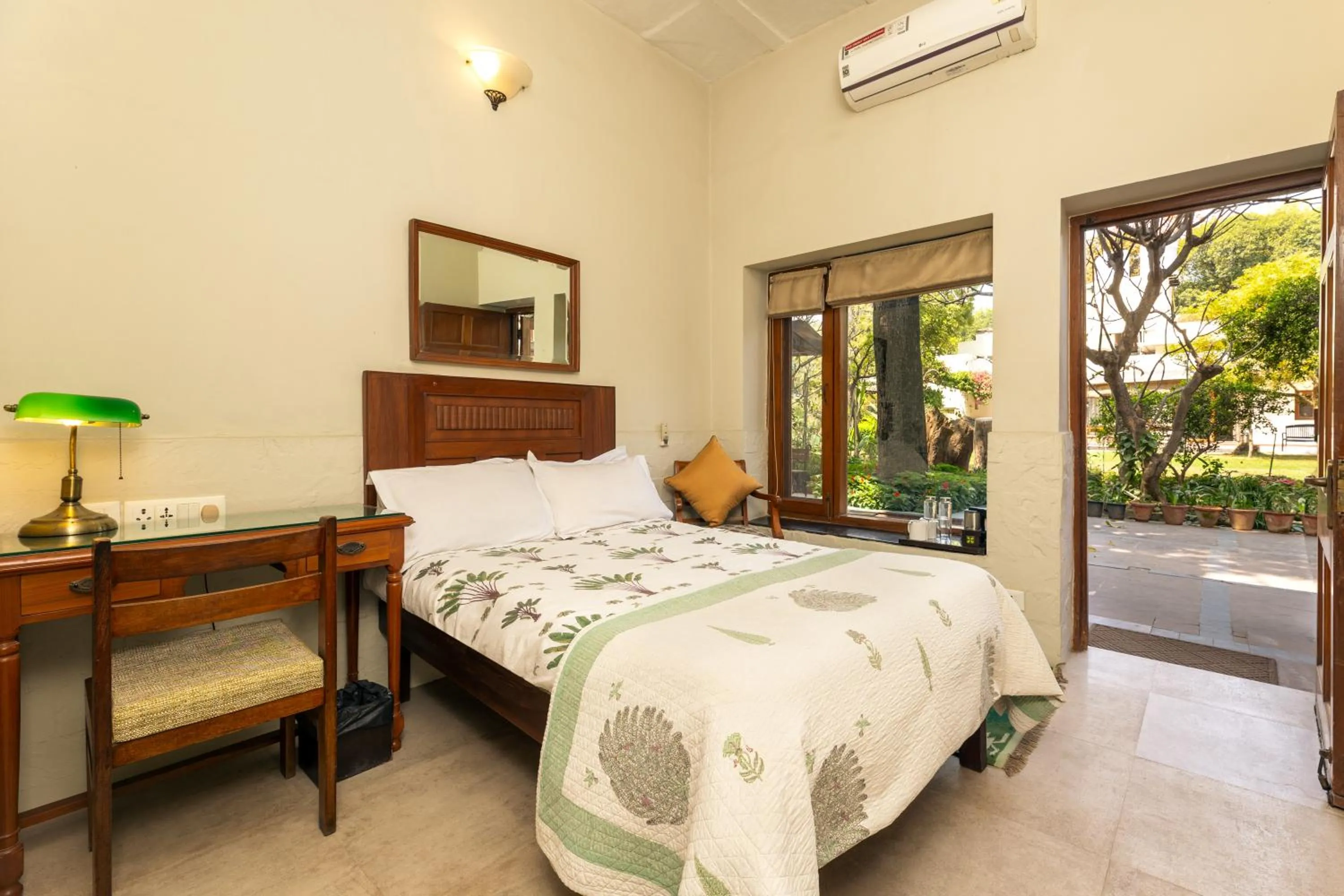 Bedroom, Bed in Lutyens Bungalow
