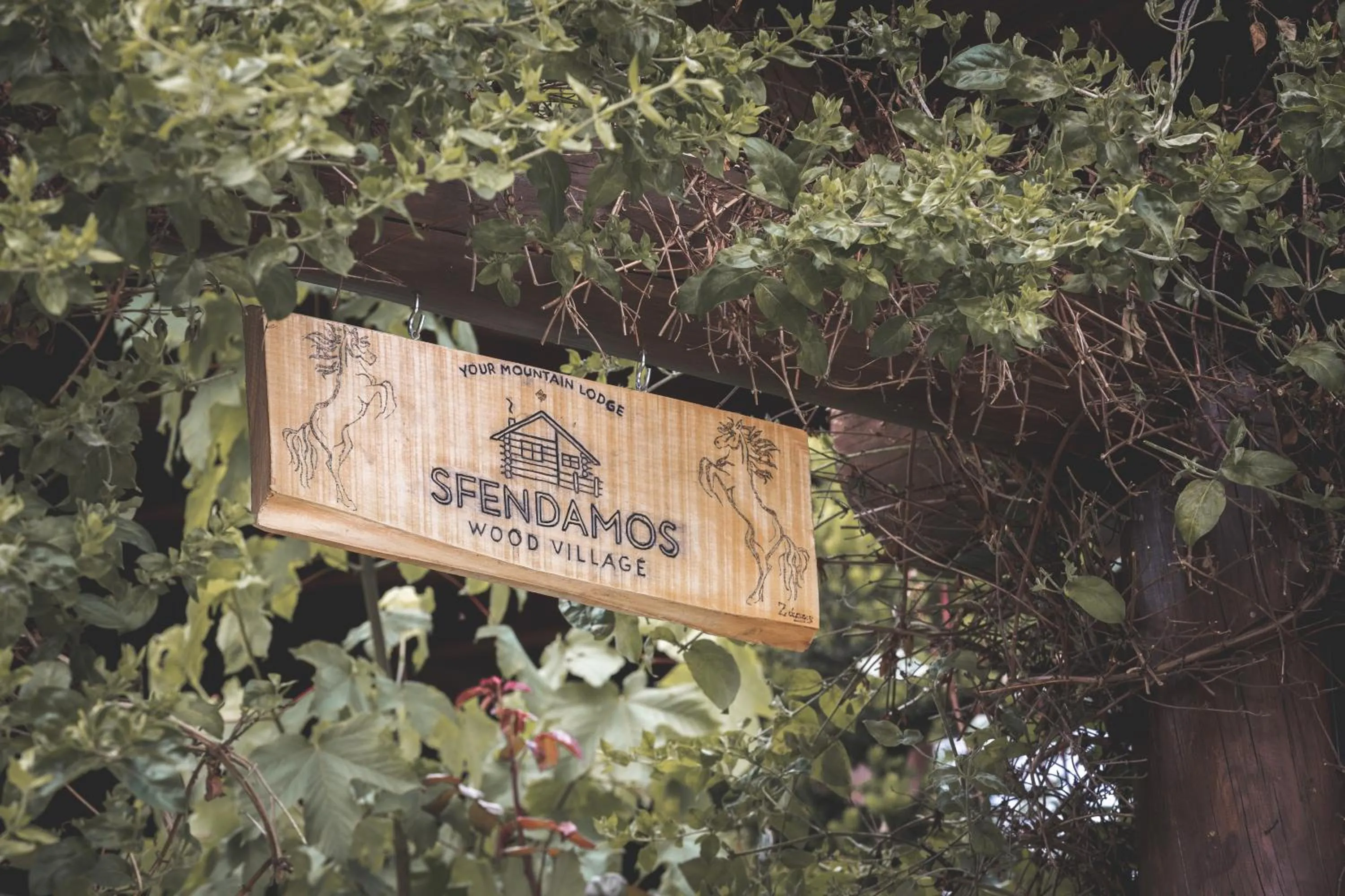 Property logo or sign in Sfendamos Wood Village