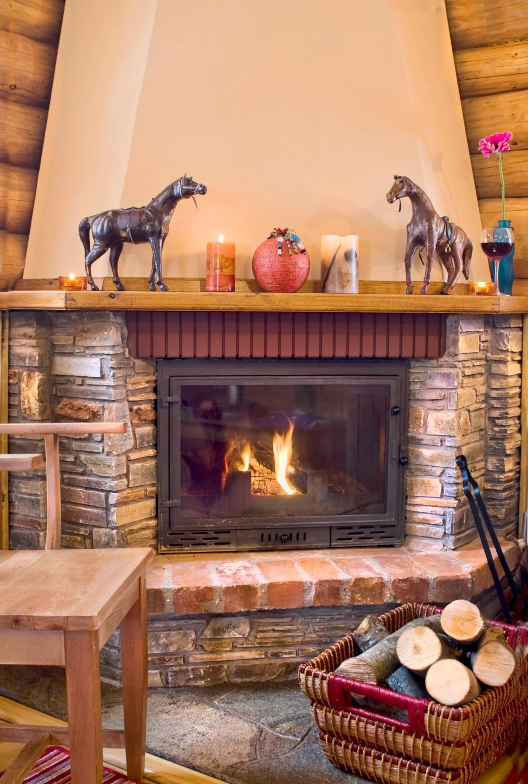 Winter in Sfendamos Wood Village