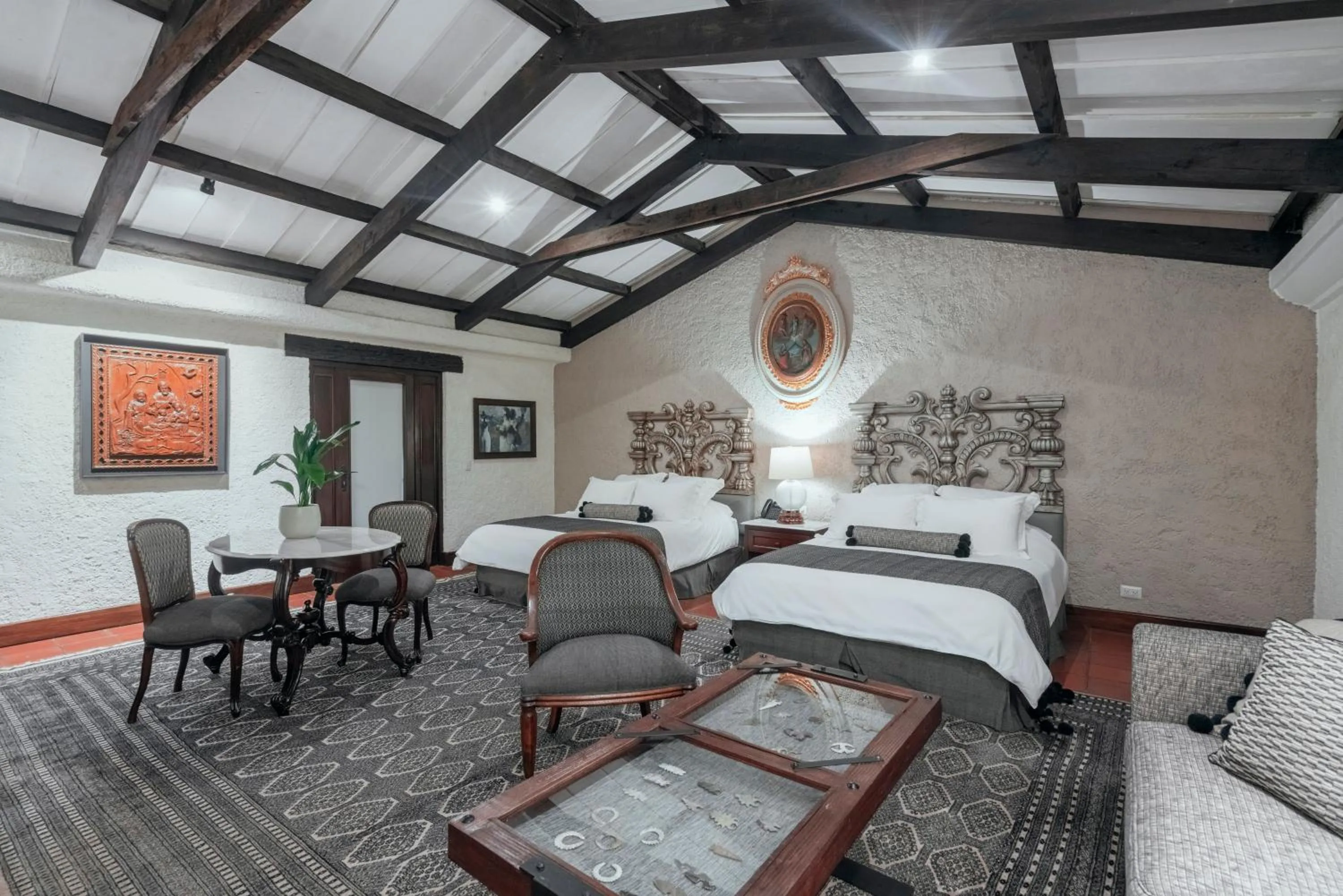 Dining area, Bed in Las Cruces Boutique Hotel