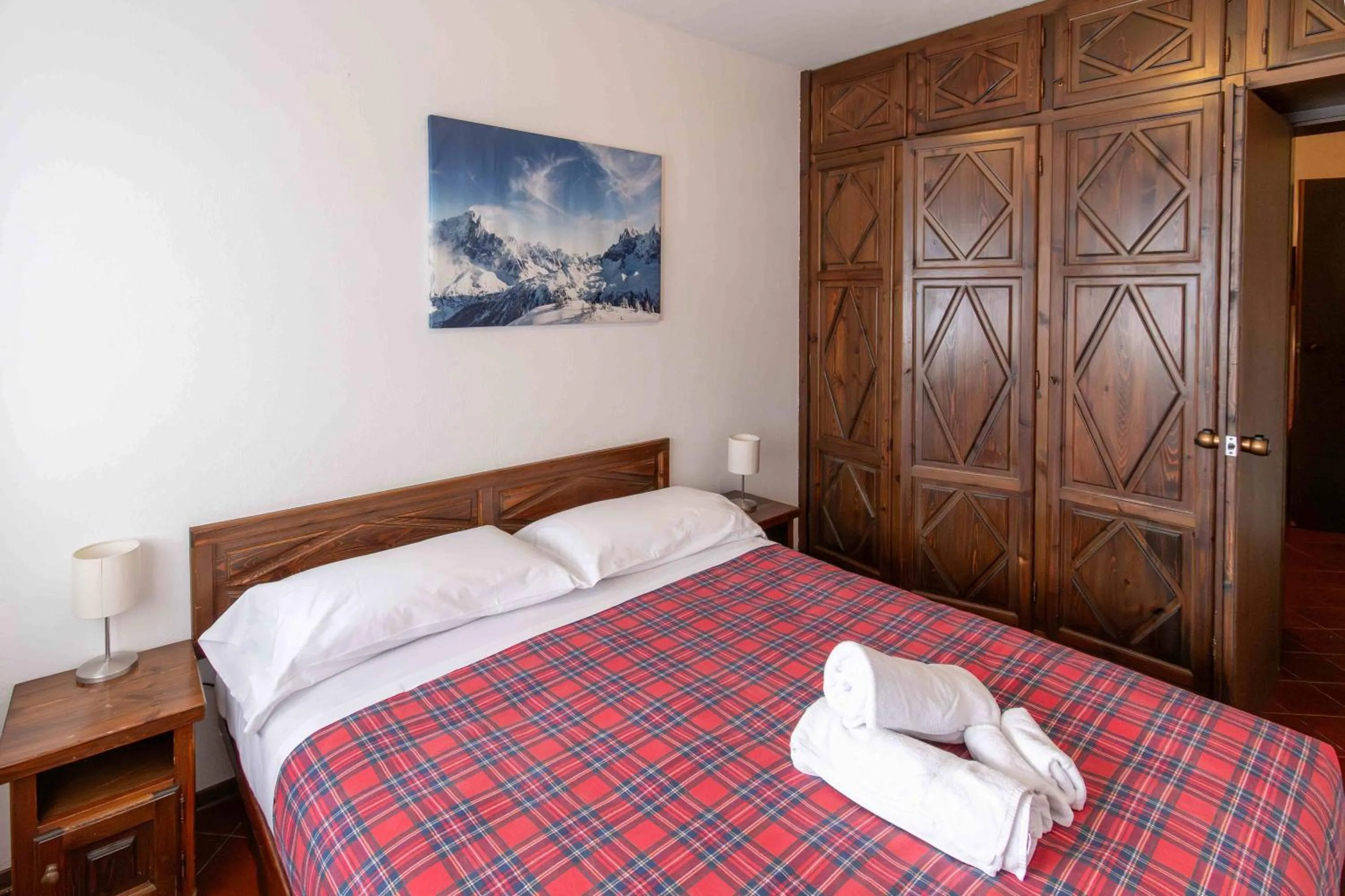 Bed in Resort Palace Sestriere 1 e 2