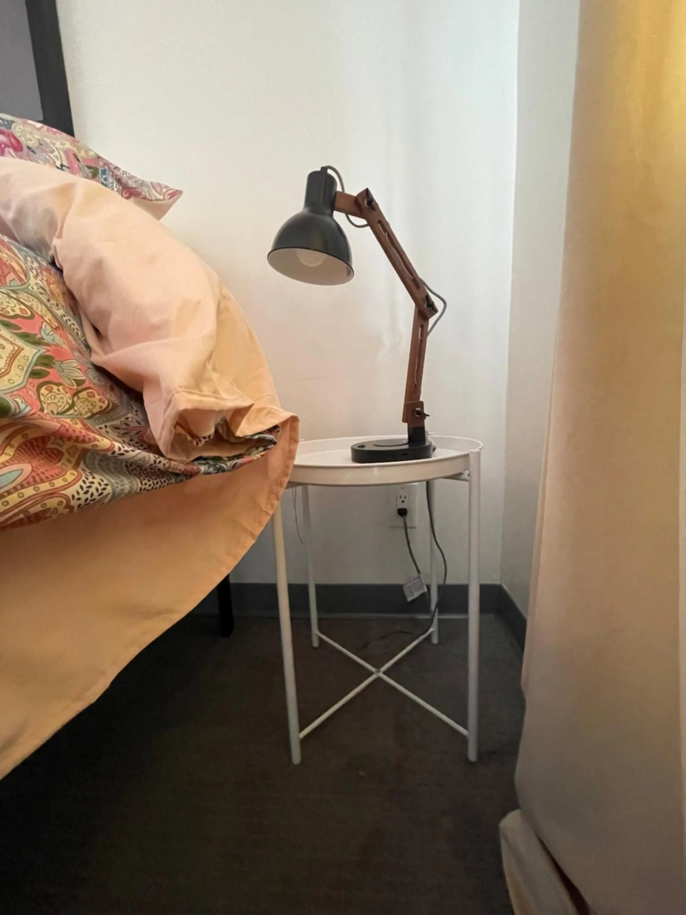 Bed in Rainbow Motel