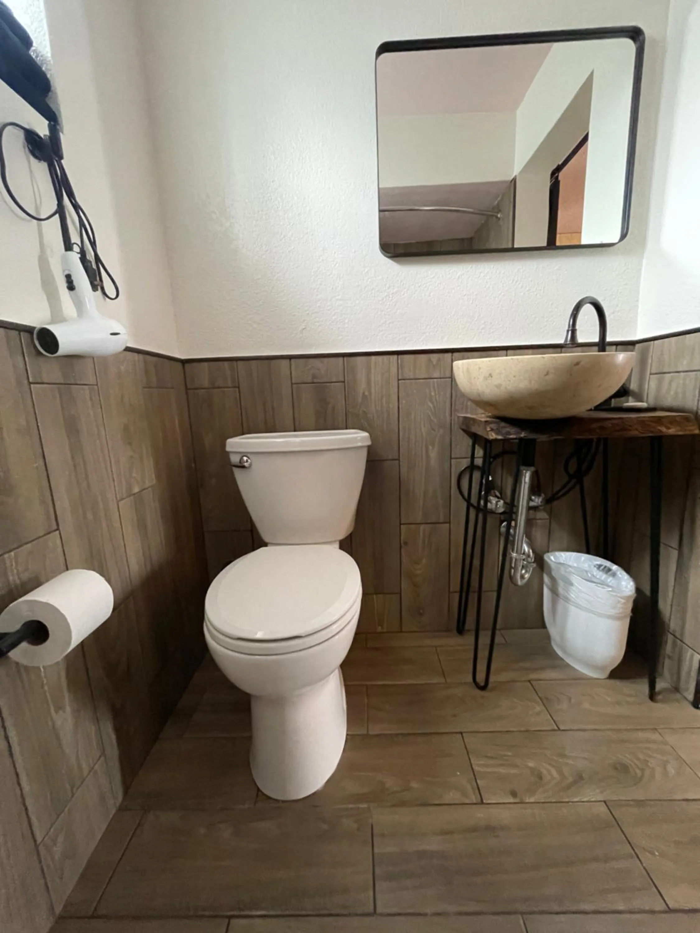Toilet in Rainbow Motel