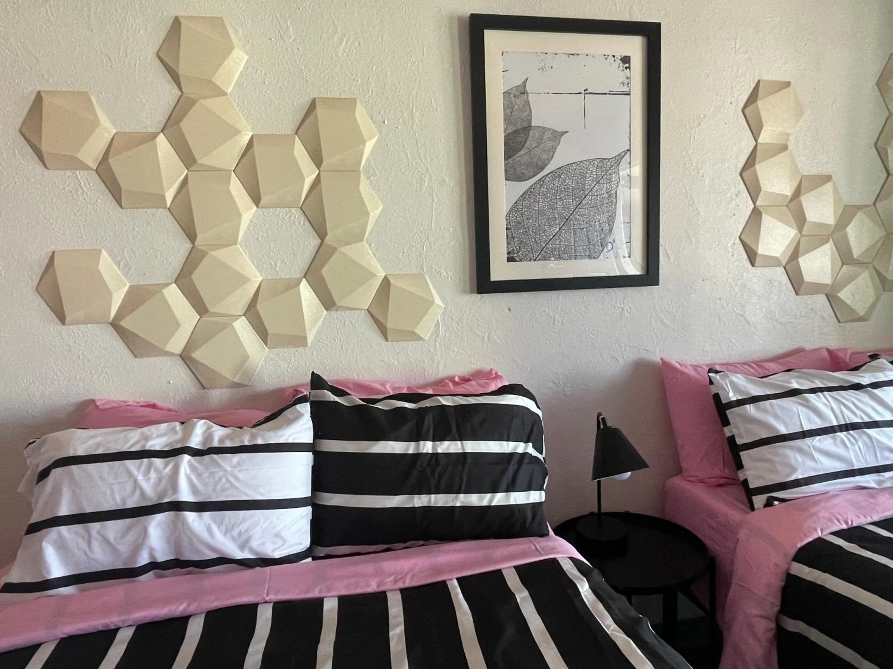 Bed in Rainbow Motel