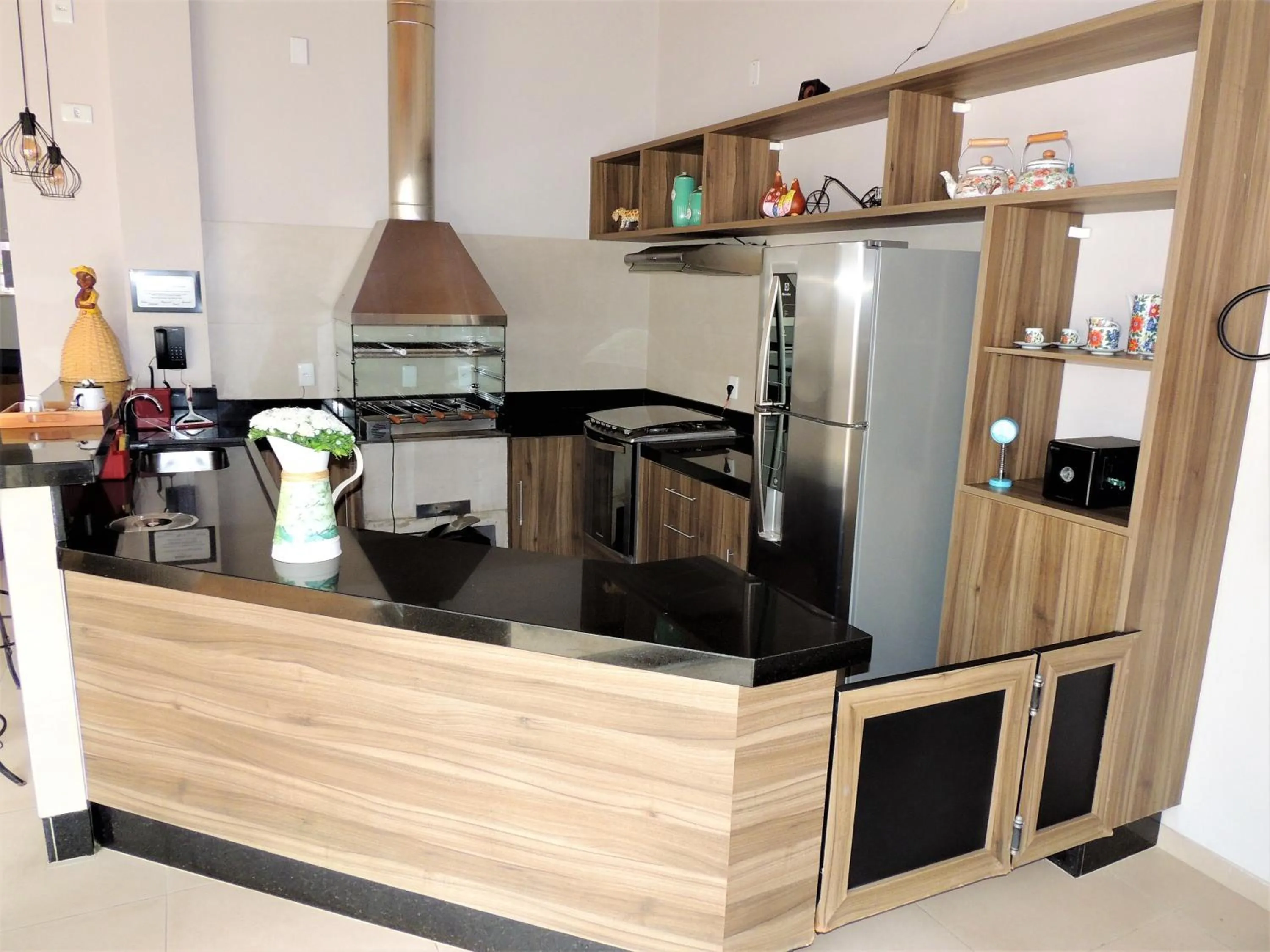 BBQ facilities in Hotel Água Viva - Cachoeira Paulista - SP - Próximo a Canção Nova