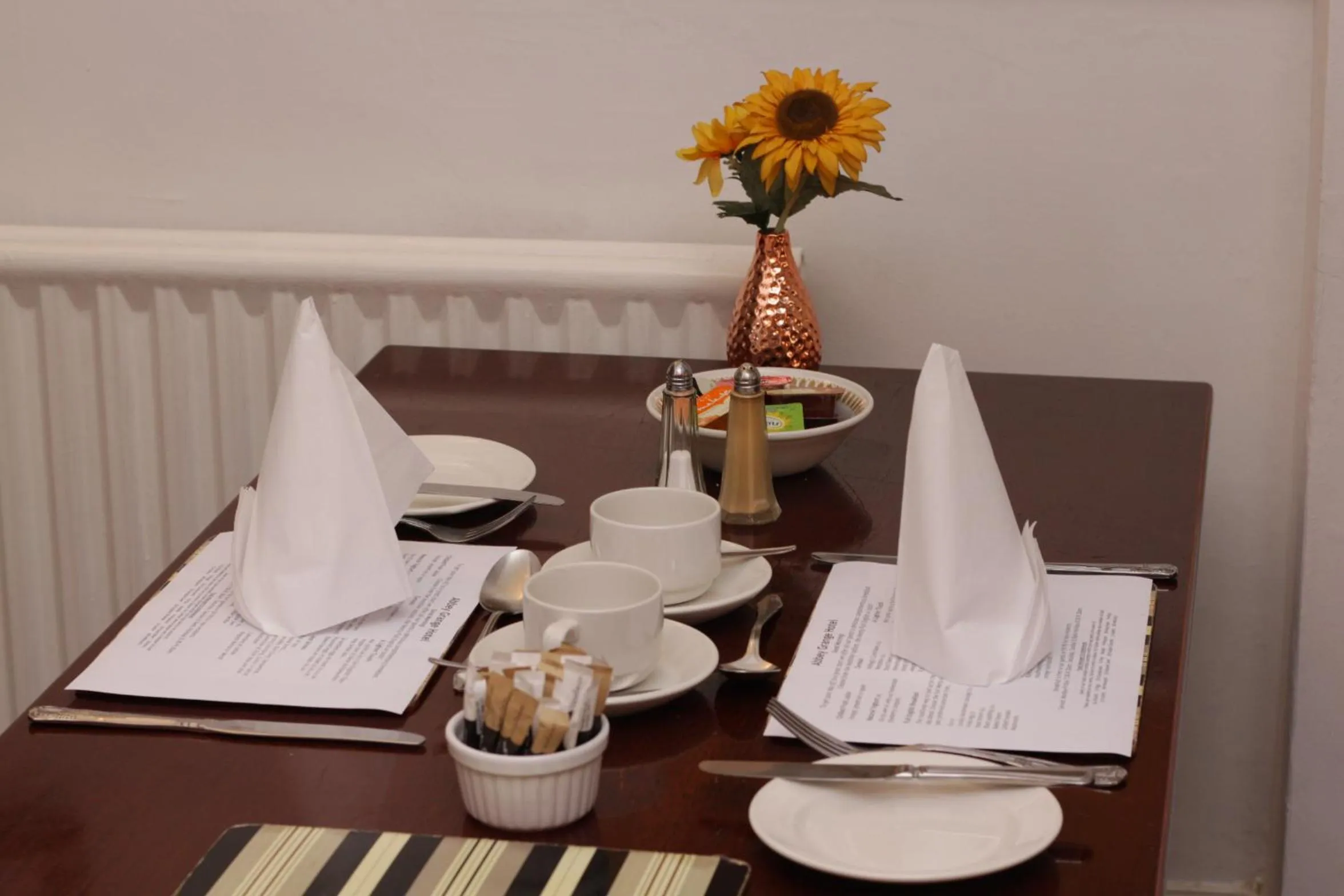 Dining area in Abbey Grange Hotel