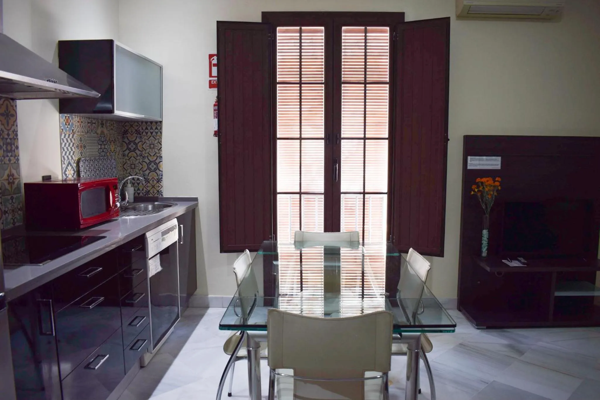Dining area in Living-Sevilla Apartments San Lorenzo