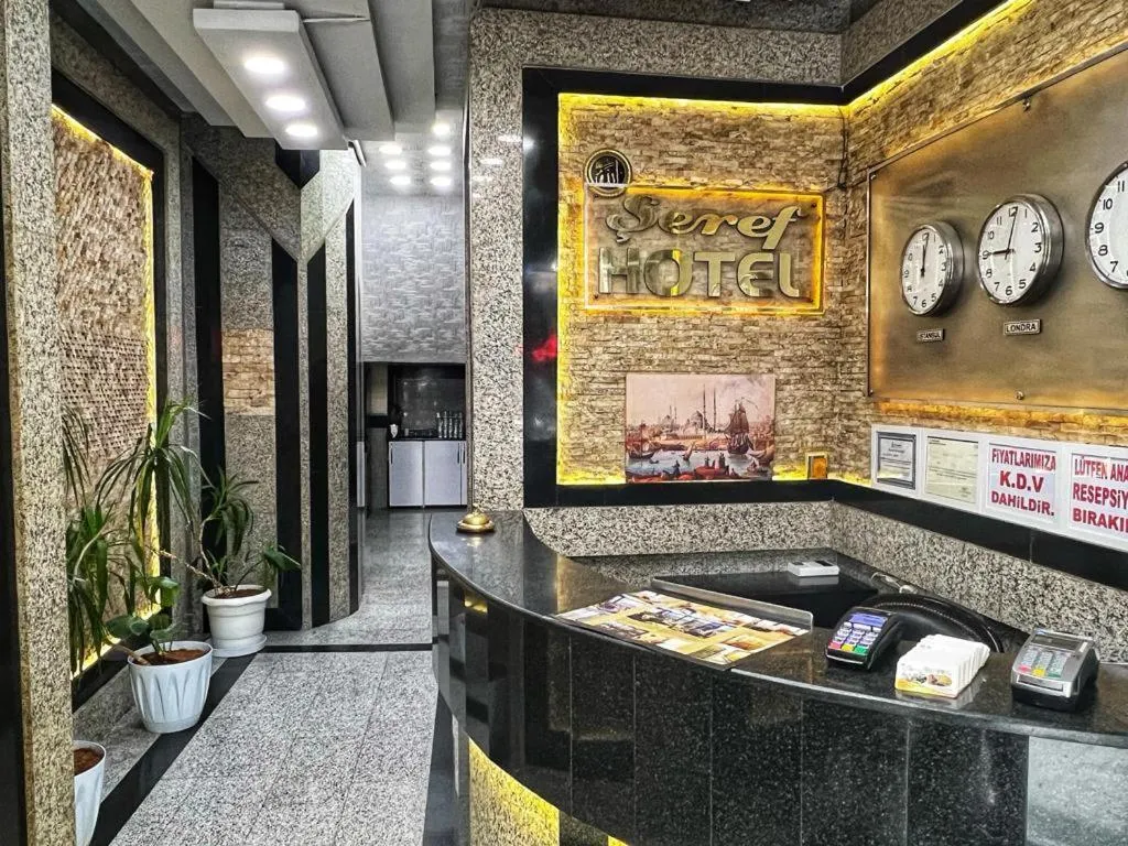 Lobby or reception in Seref Hotel