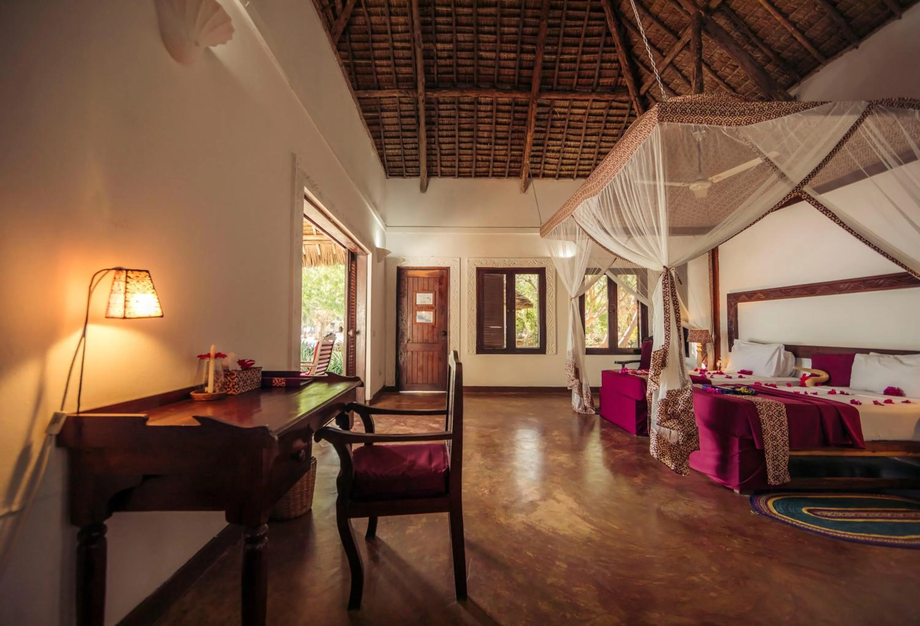 Decorative detail in Fumba Beach Lodge