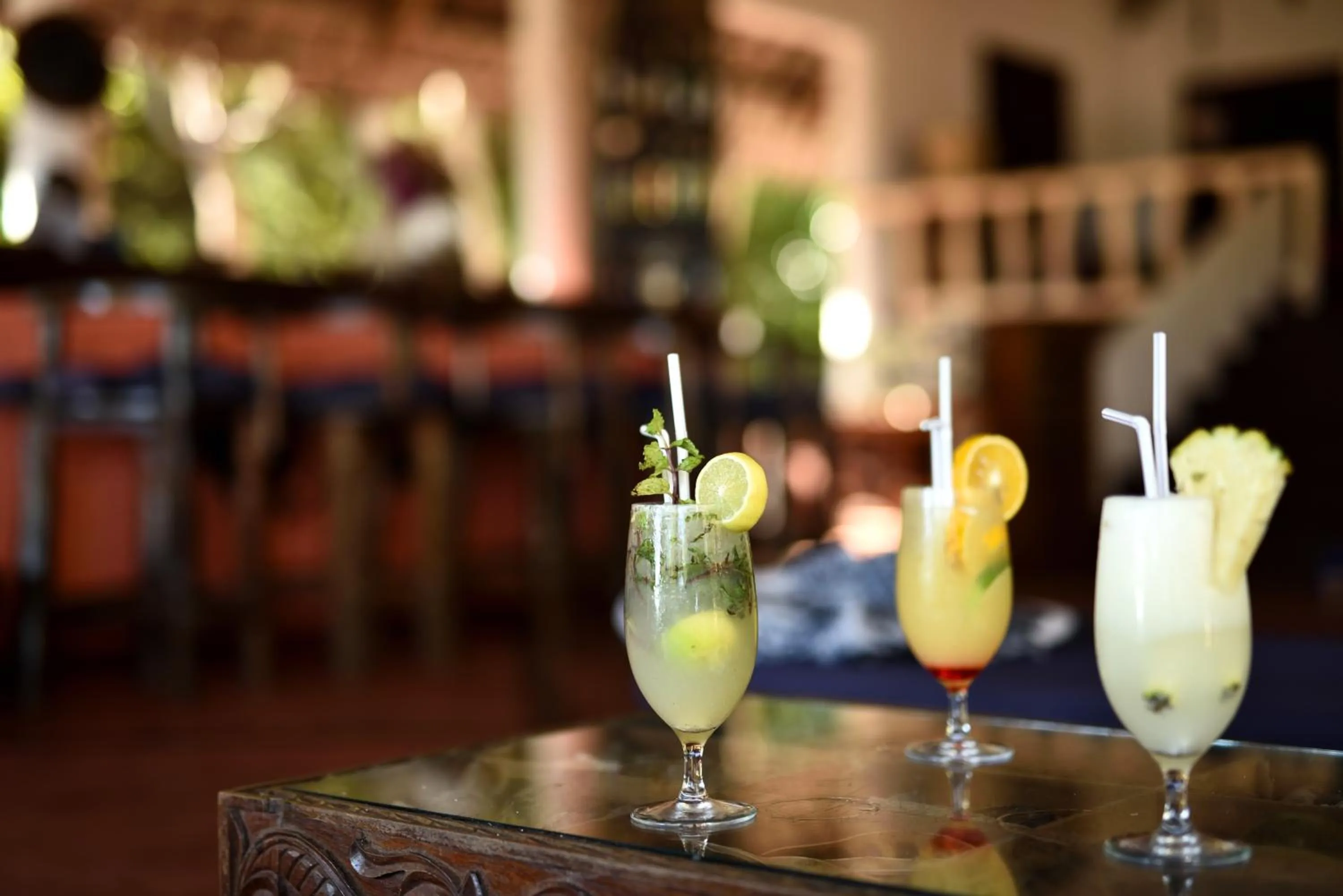 Alcoholic drinks in Fumba Beach Lodge