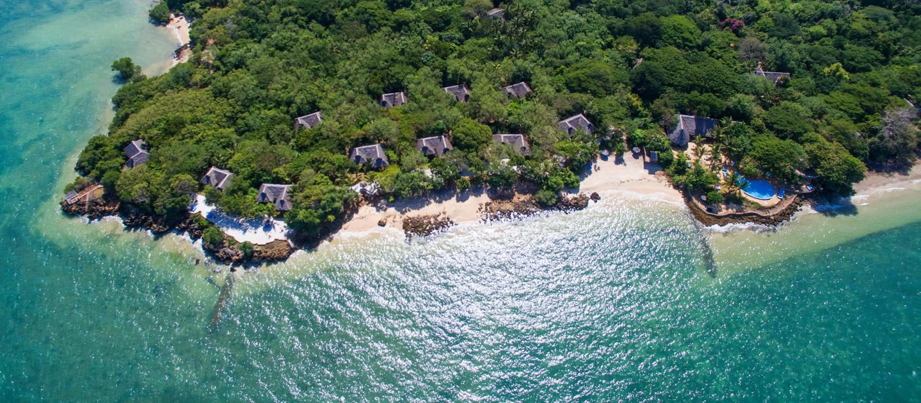 Bird's eye view in Fumba Beach Lodge