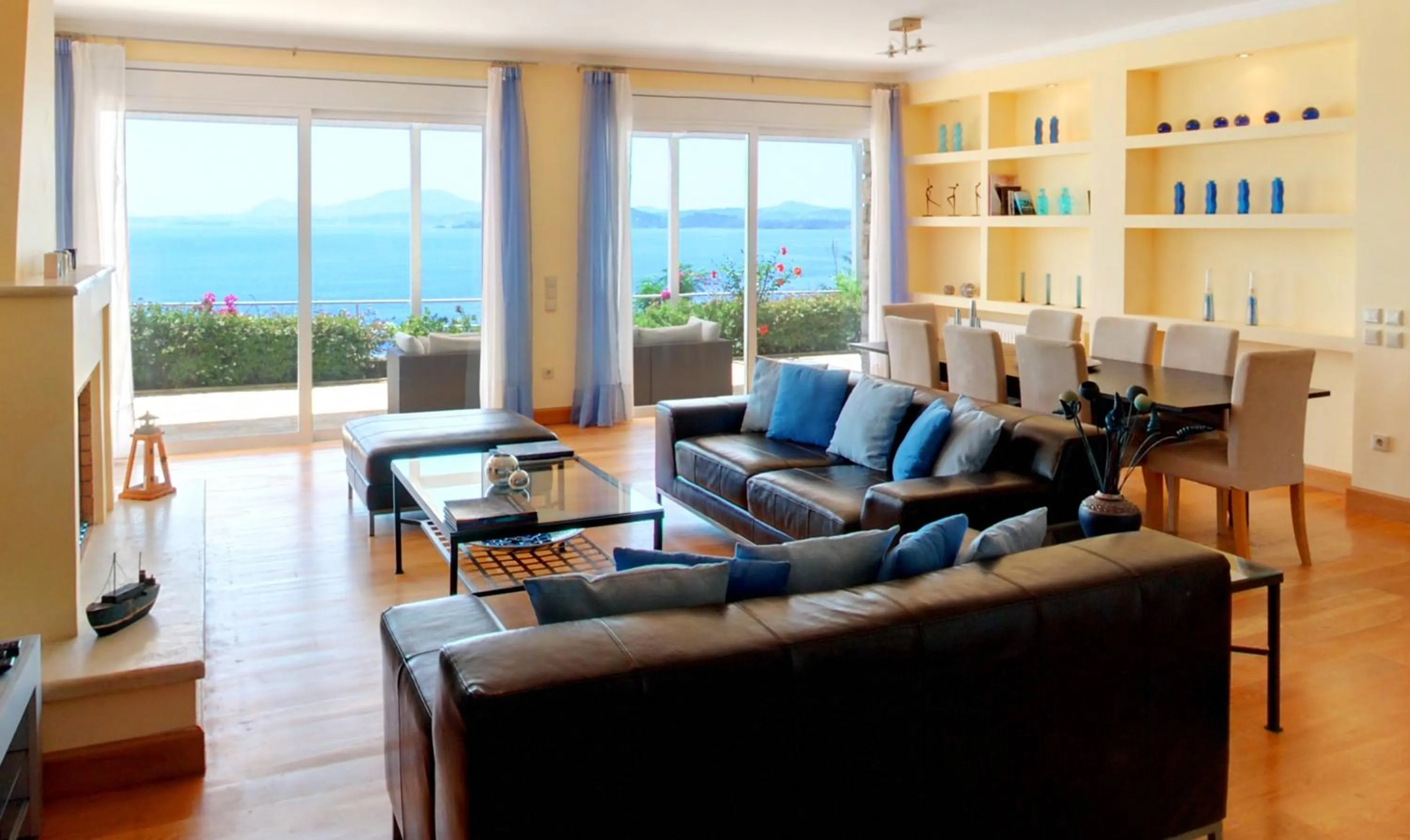 Living room in Corfu Luxury Villas