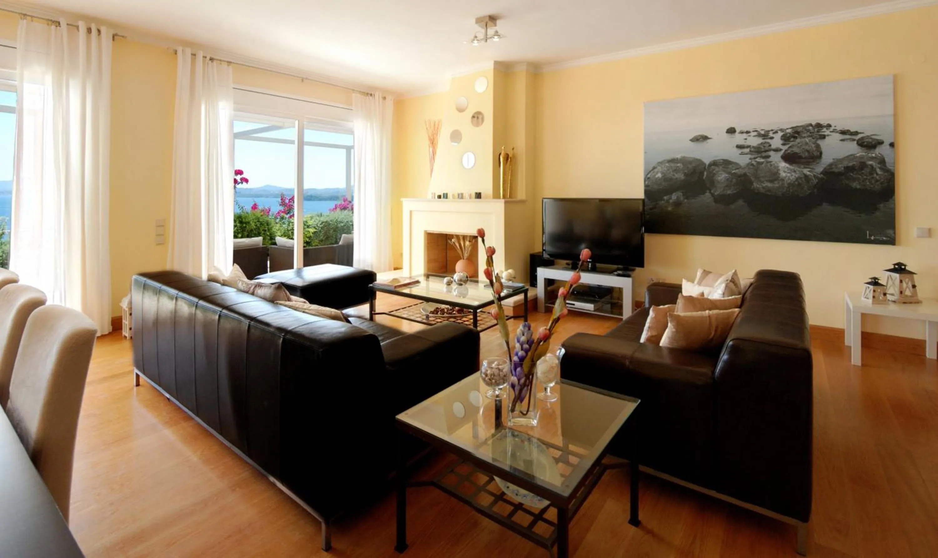 Living room in Corfu Luxury Villas