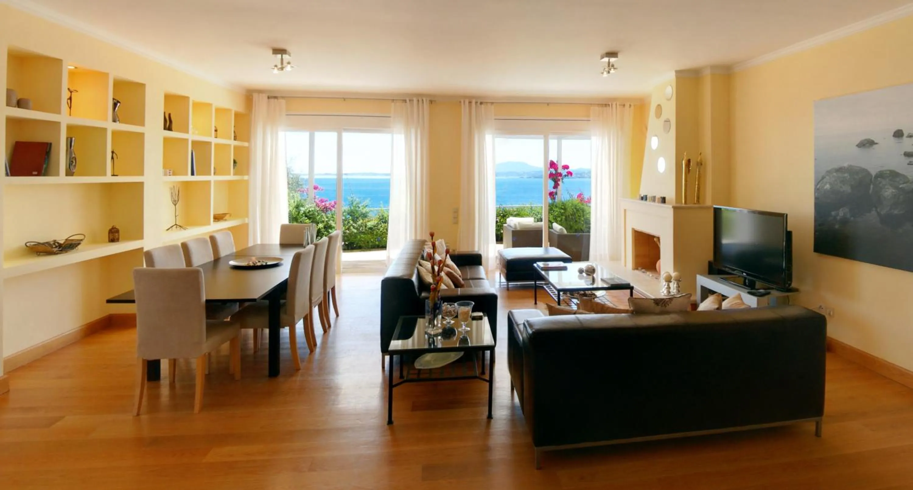 Living room in Corfu Luxury Villas