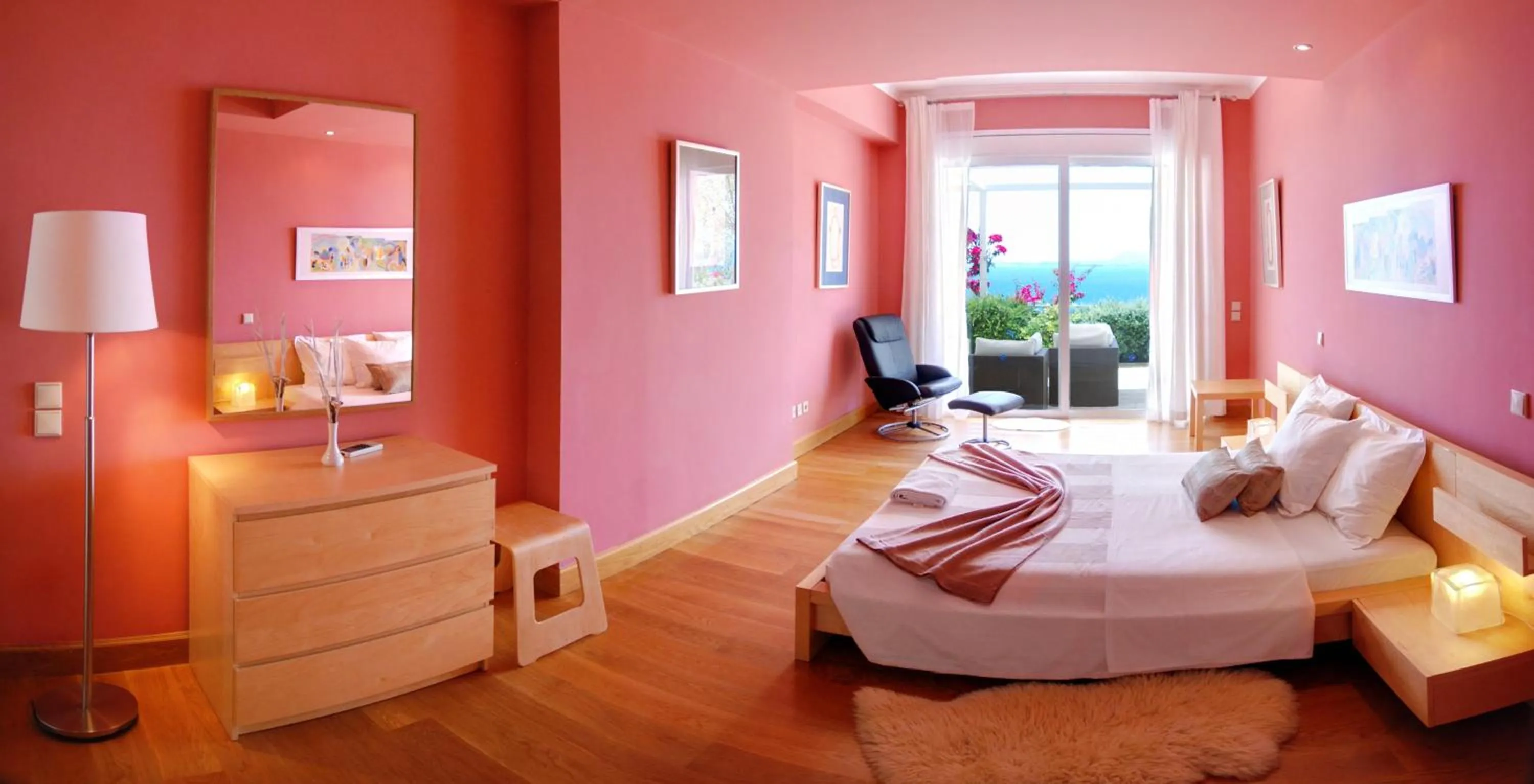 Bedroom, Bed in Corfu Luxury Villas