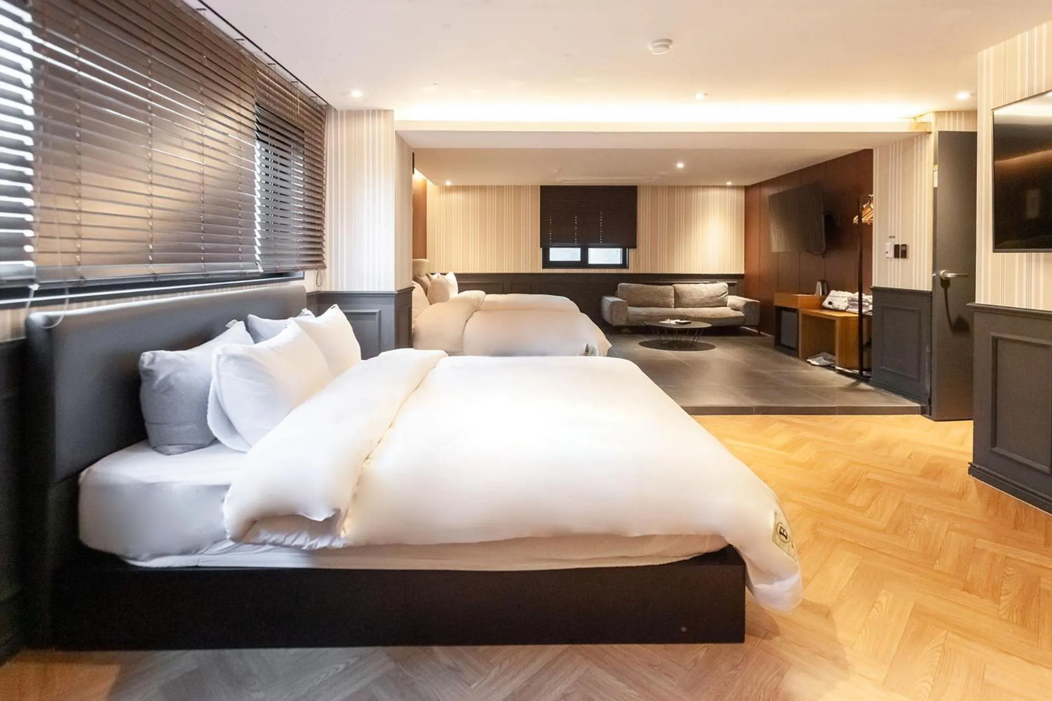 Bed in Brown Dot Hotel Seomyeon