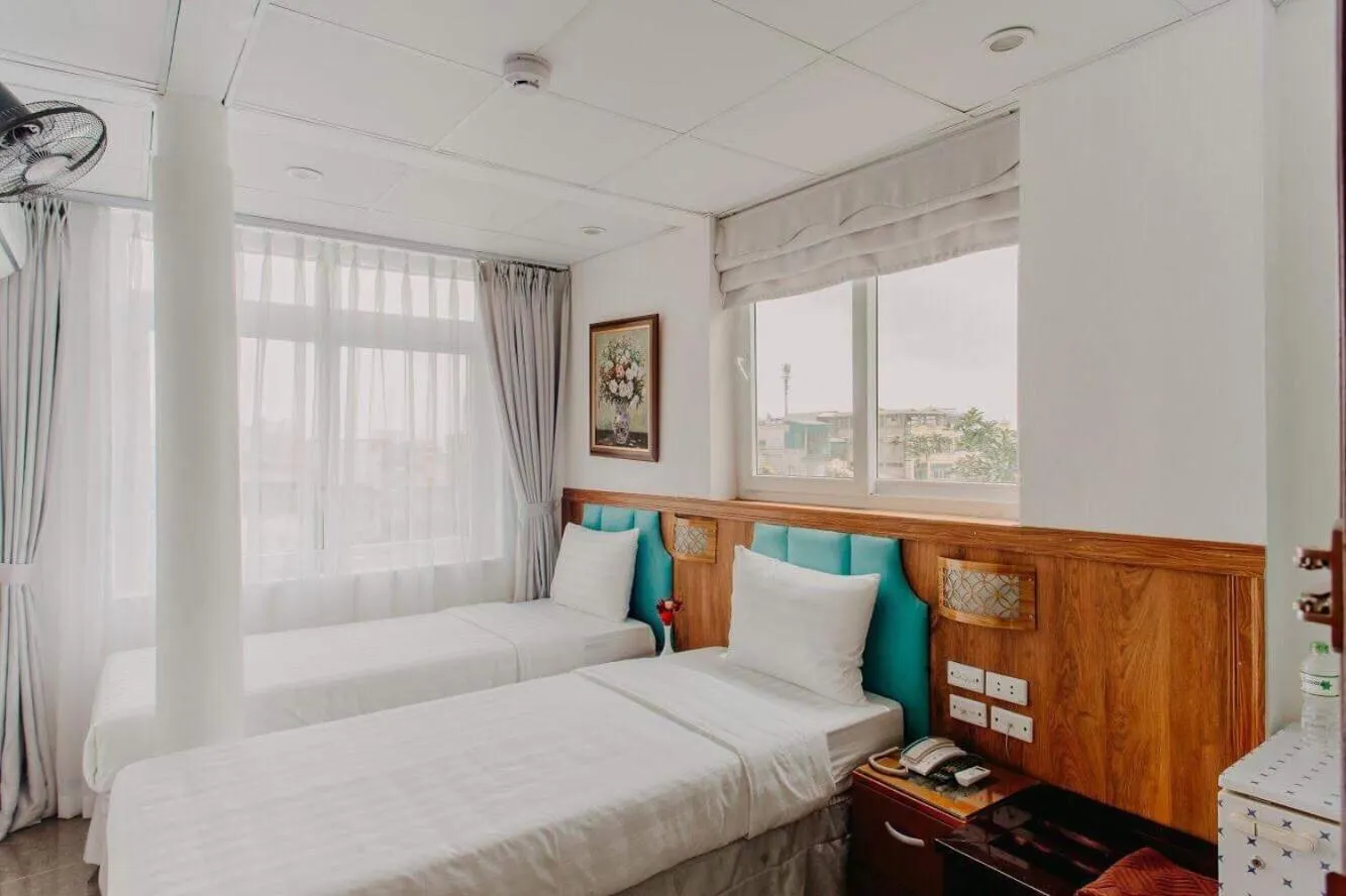 Bed in Hanoi Asia Hotel