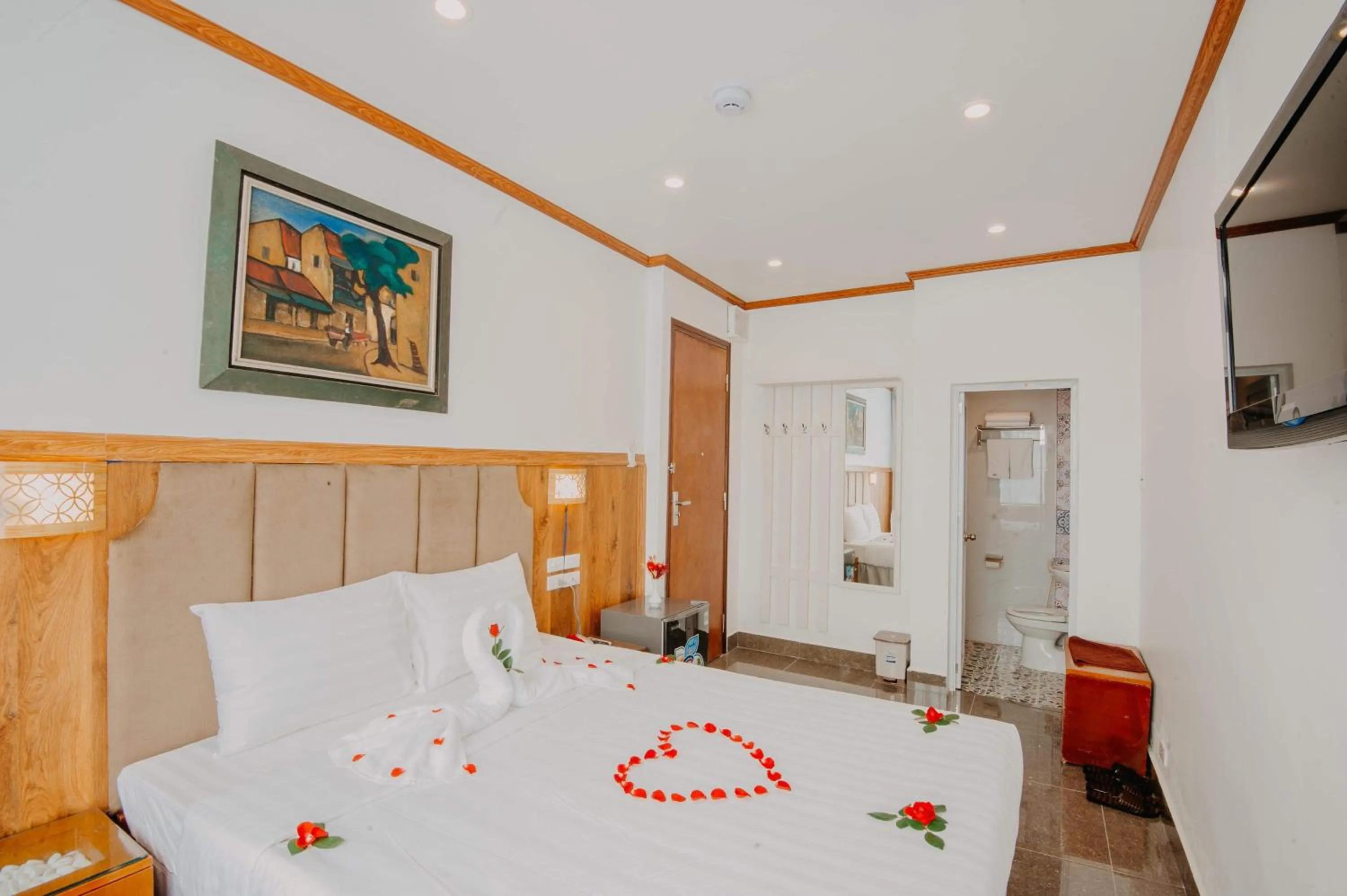 Bed in Hanoi Asia Hotel