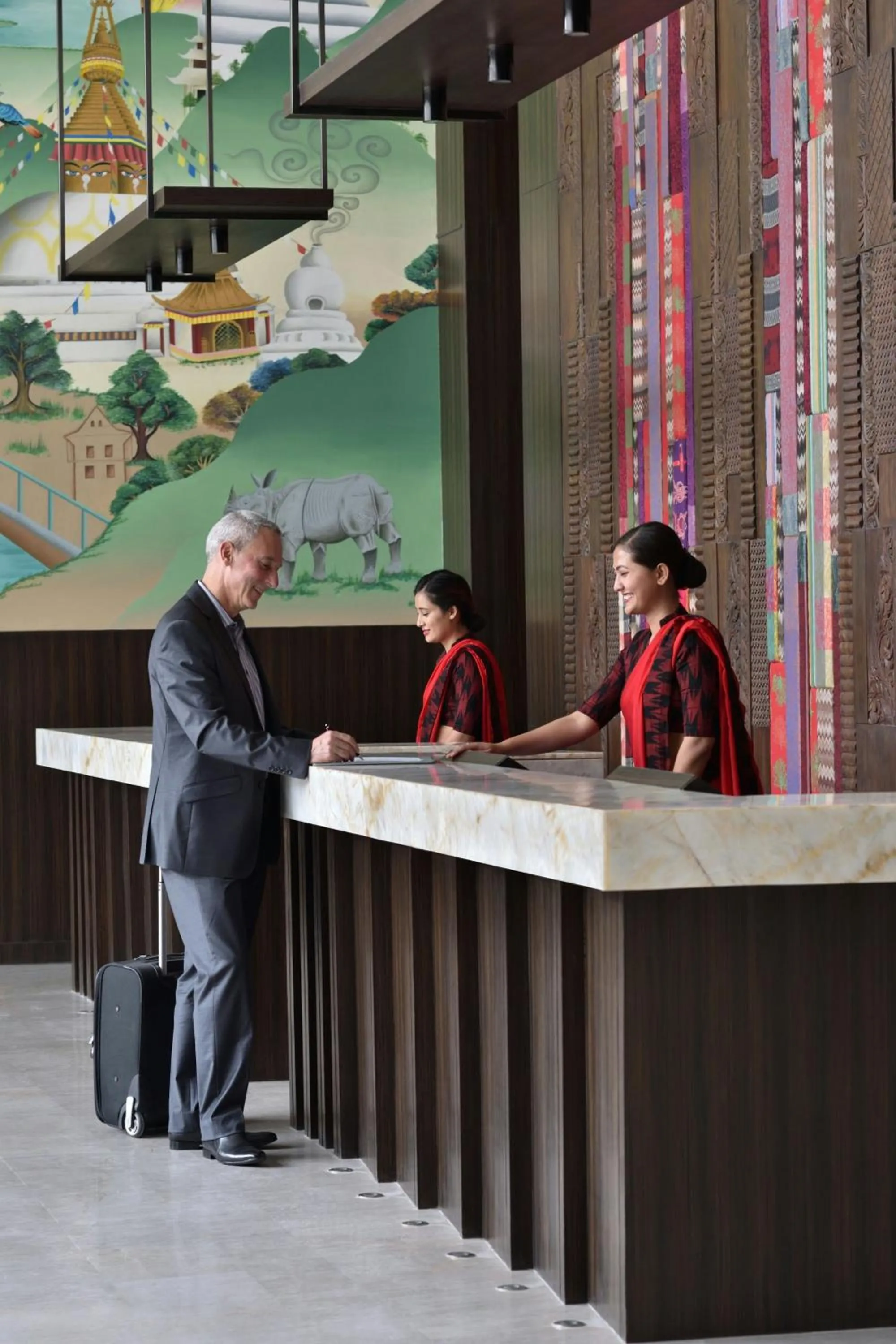 Lobby or reception in Kathmandu Marriott Hotel